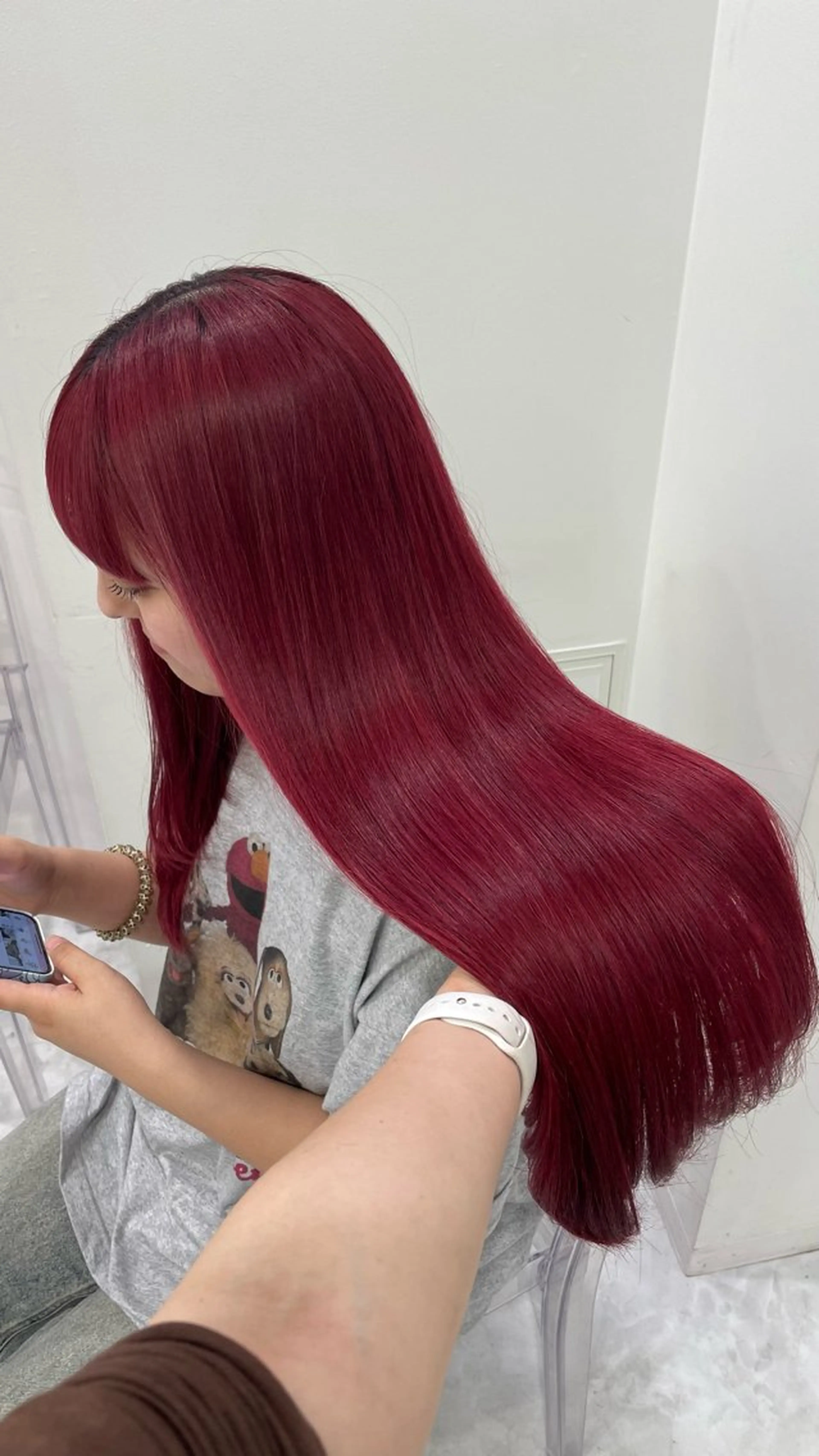 ロング カラー ヘアアレンジ ❣️ブリーチなし暖色 ayu❣️のヘアスタイル