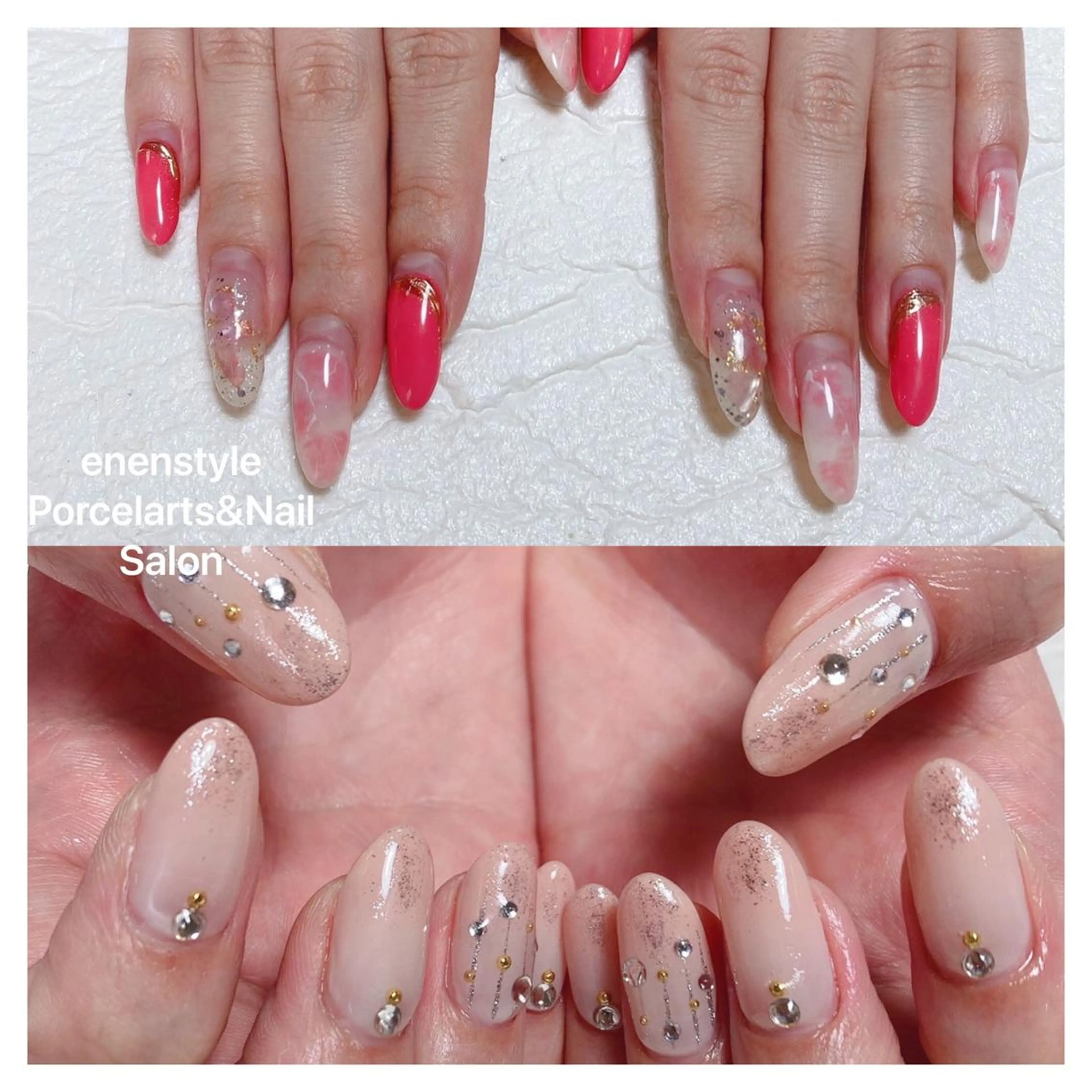 ミディアム ネイル ハンドネイル 👑enen style👑のネイルデザイン