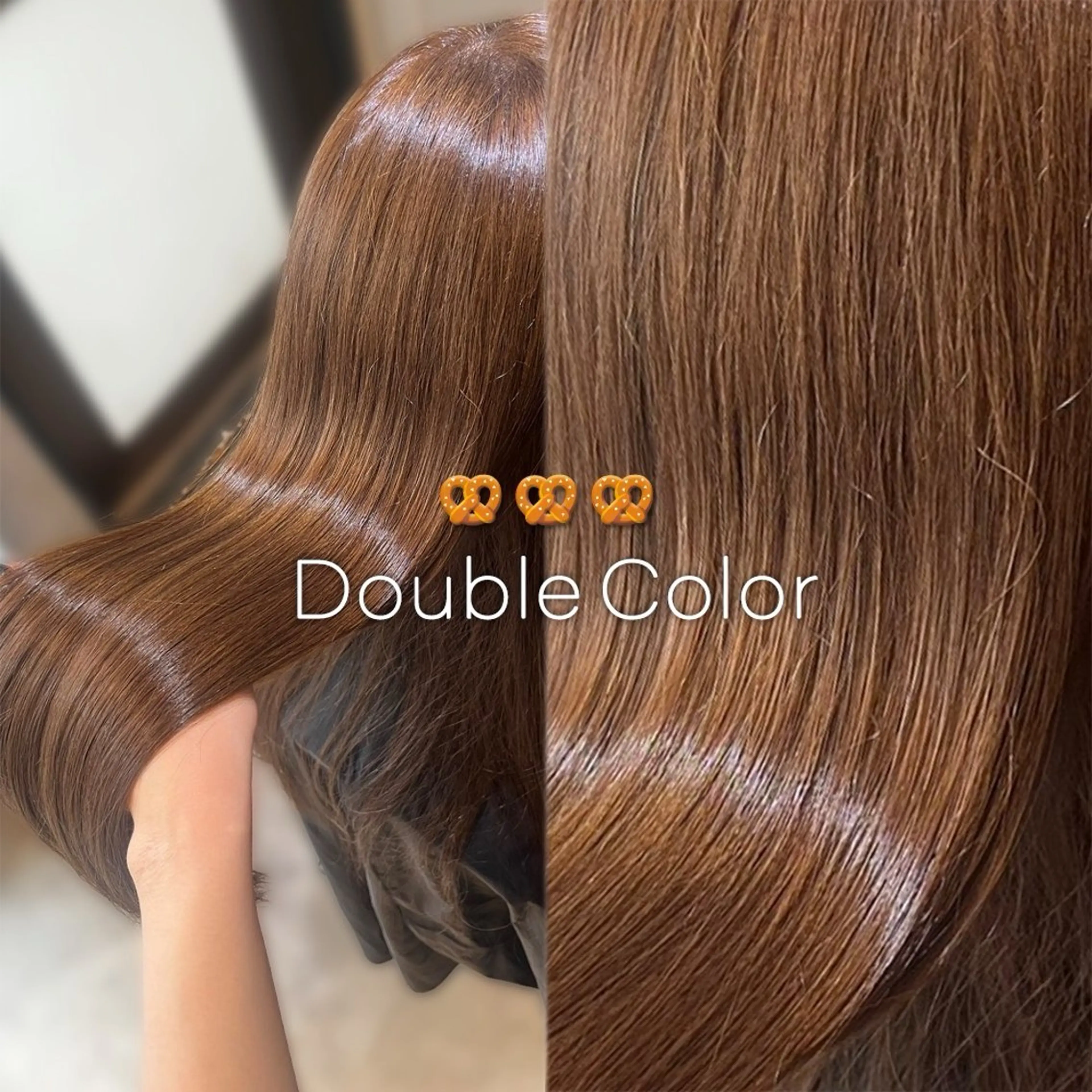 【しっかり発色】ブリーチなしイルミナダブルカラー🩵髪質改善前処理付き🩵の写真