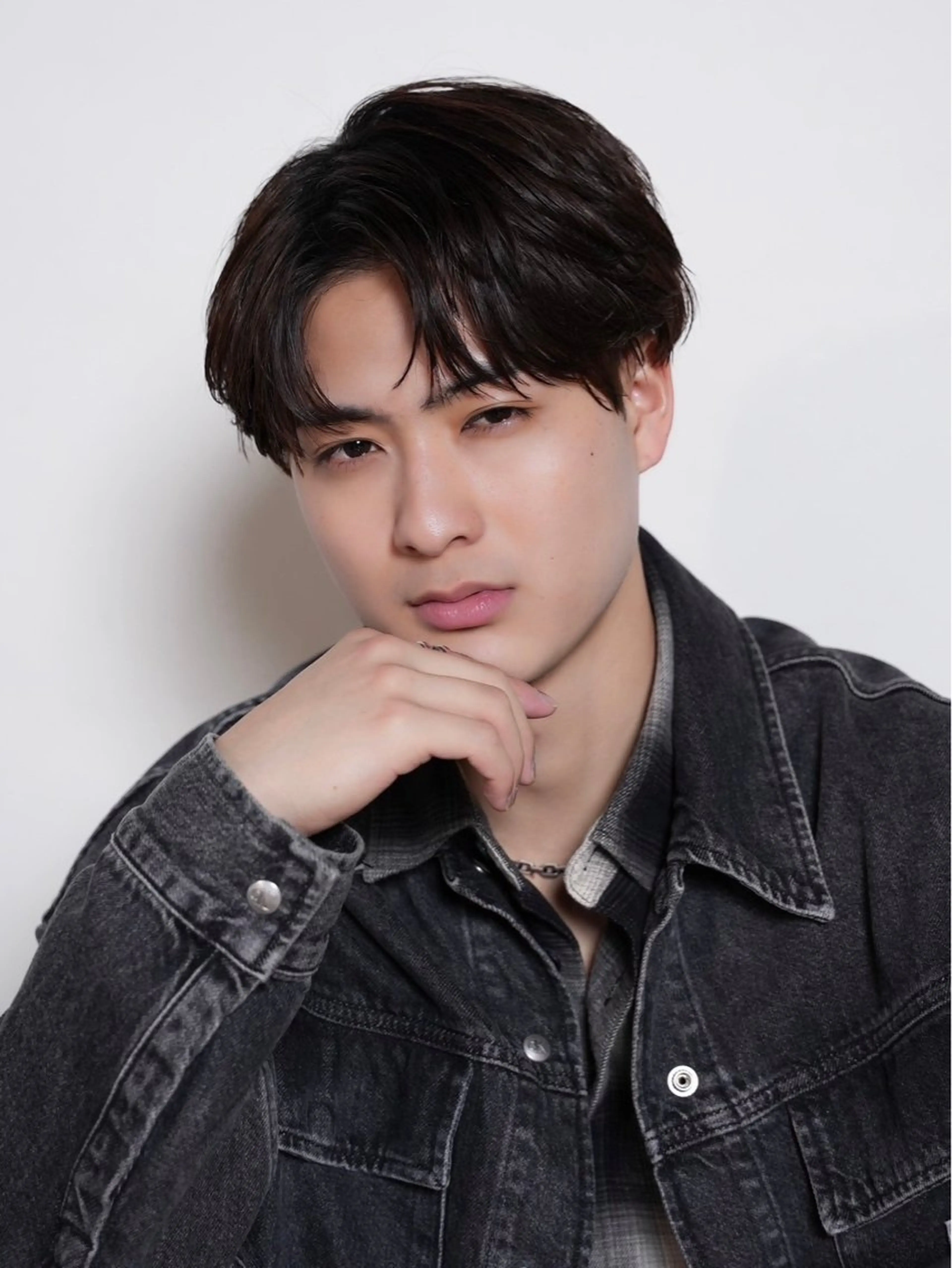 ミディアム パーマ メンズ カット トリートメント シースルーマッシュ/ メンズ/KYOHEIのヘアスタイル