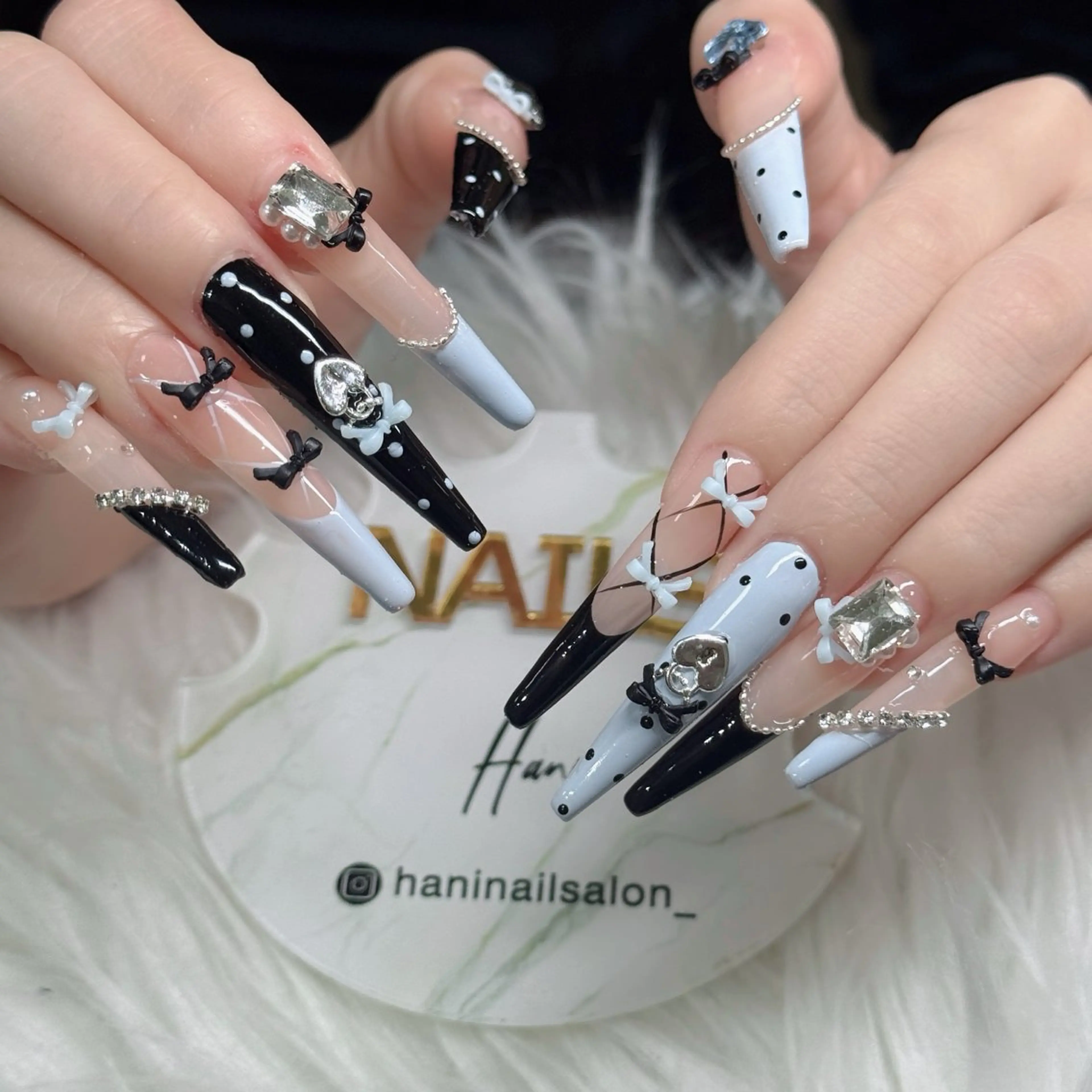 ネイル フットネイル フレンチネイル グラデーション 韓国ネイル ロングネイル ハンドネイル Hani Nail Salonのネイルデザイン