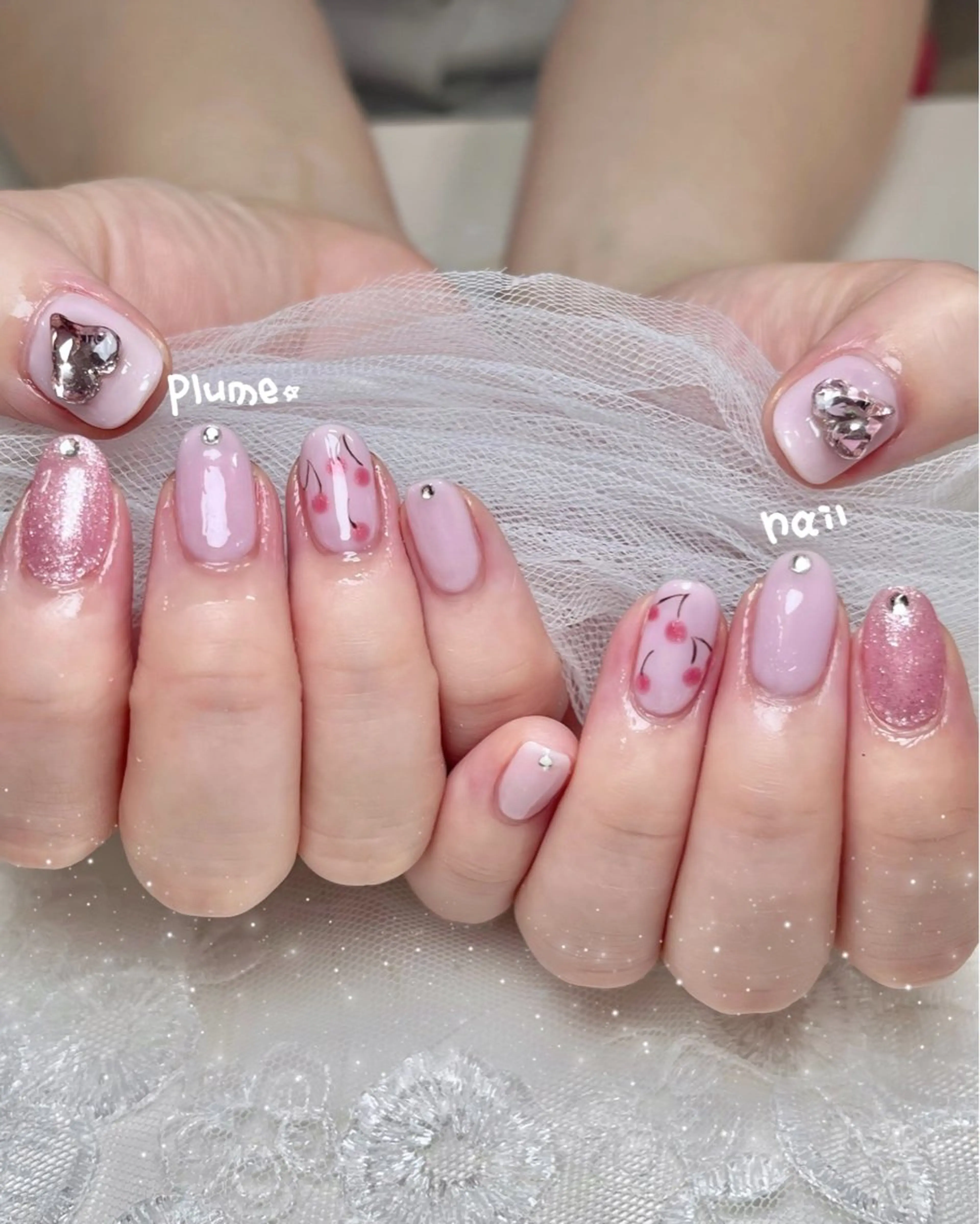 ネイル ハンドネイル plume nail ☆韓国ネイルのネイルデザイン