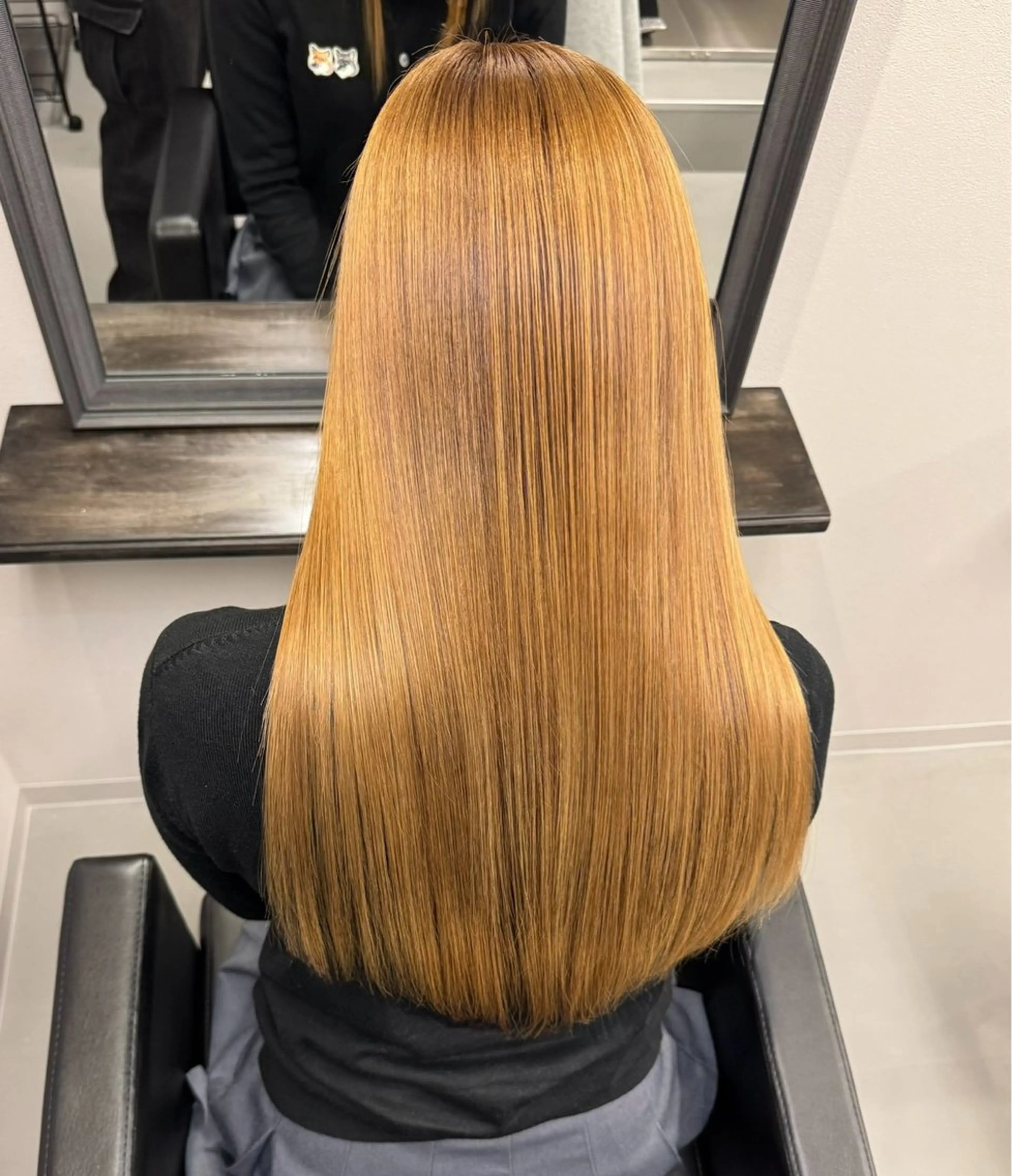 ロング カラー カット ヘアカラー 縮毛矯正 トリートメント XYZ新宿所属・縮毛矯正/韓国 /店長/KANATOのヘアスタイル