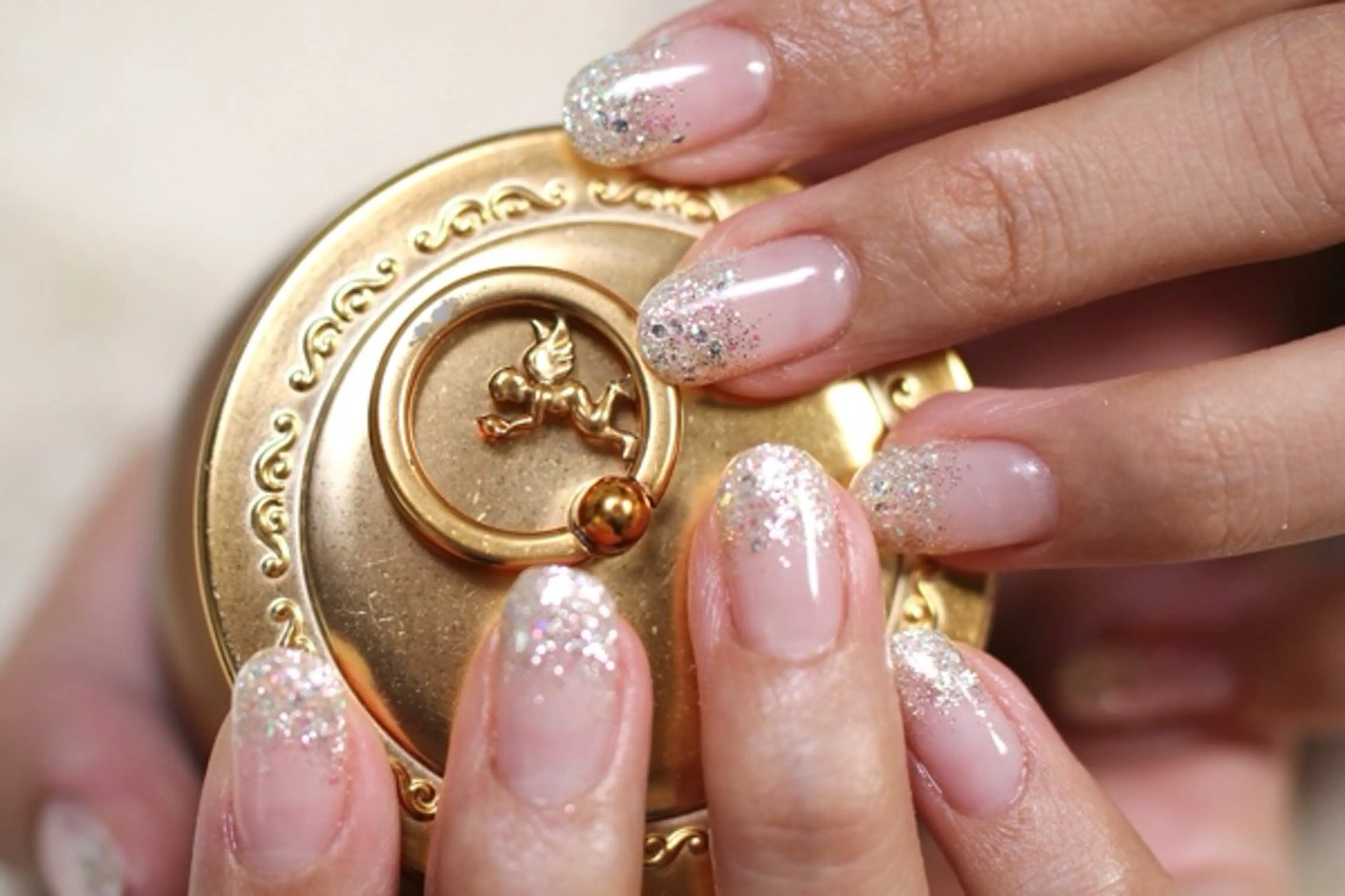 ラメグラデーションの写真