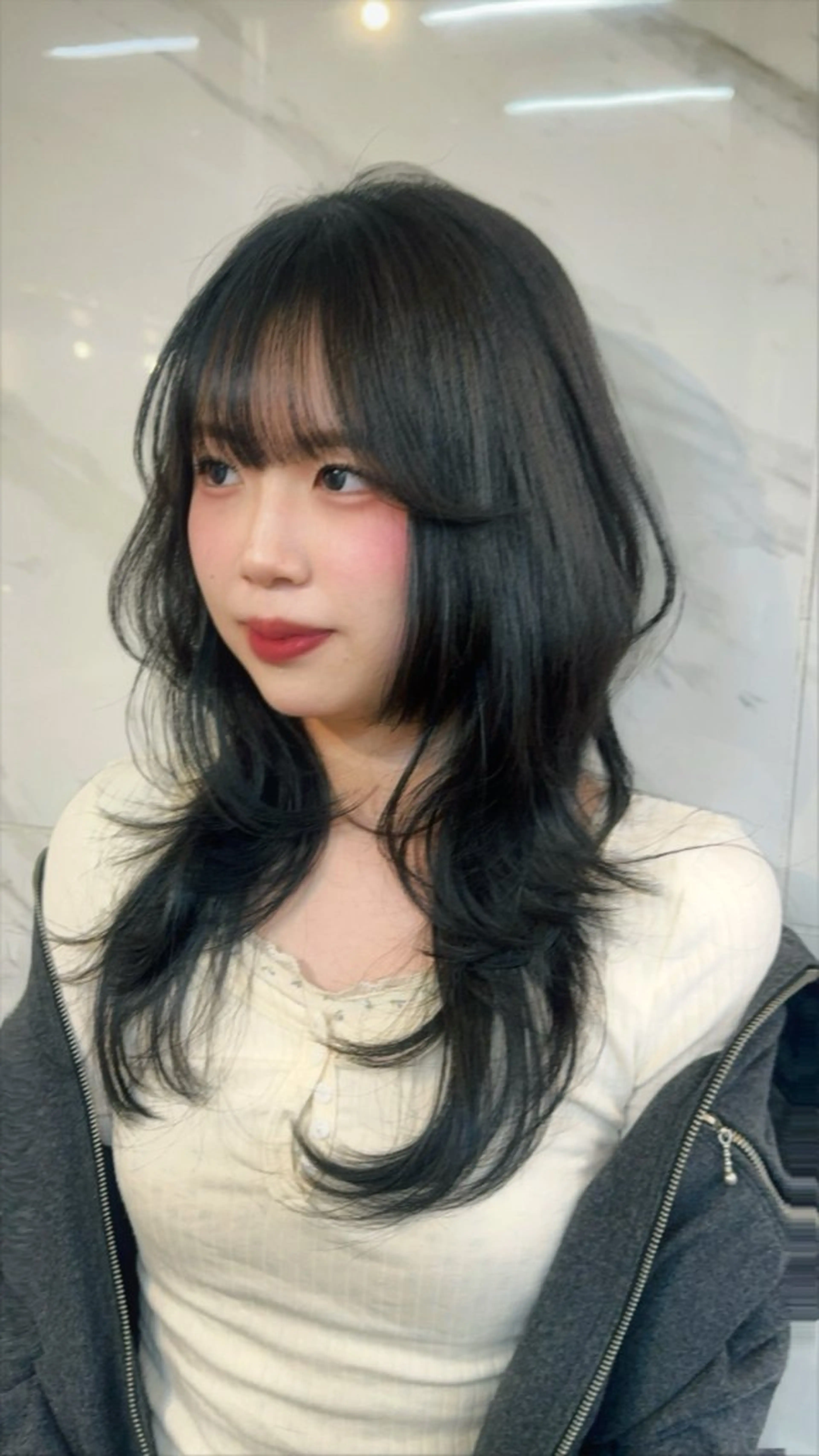 ロング カラー カット ヘアカラー トリートメント Pocket仙台 💚モエリのヘアスタイル