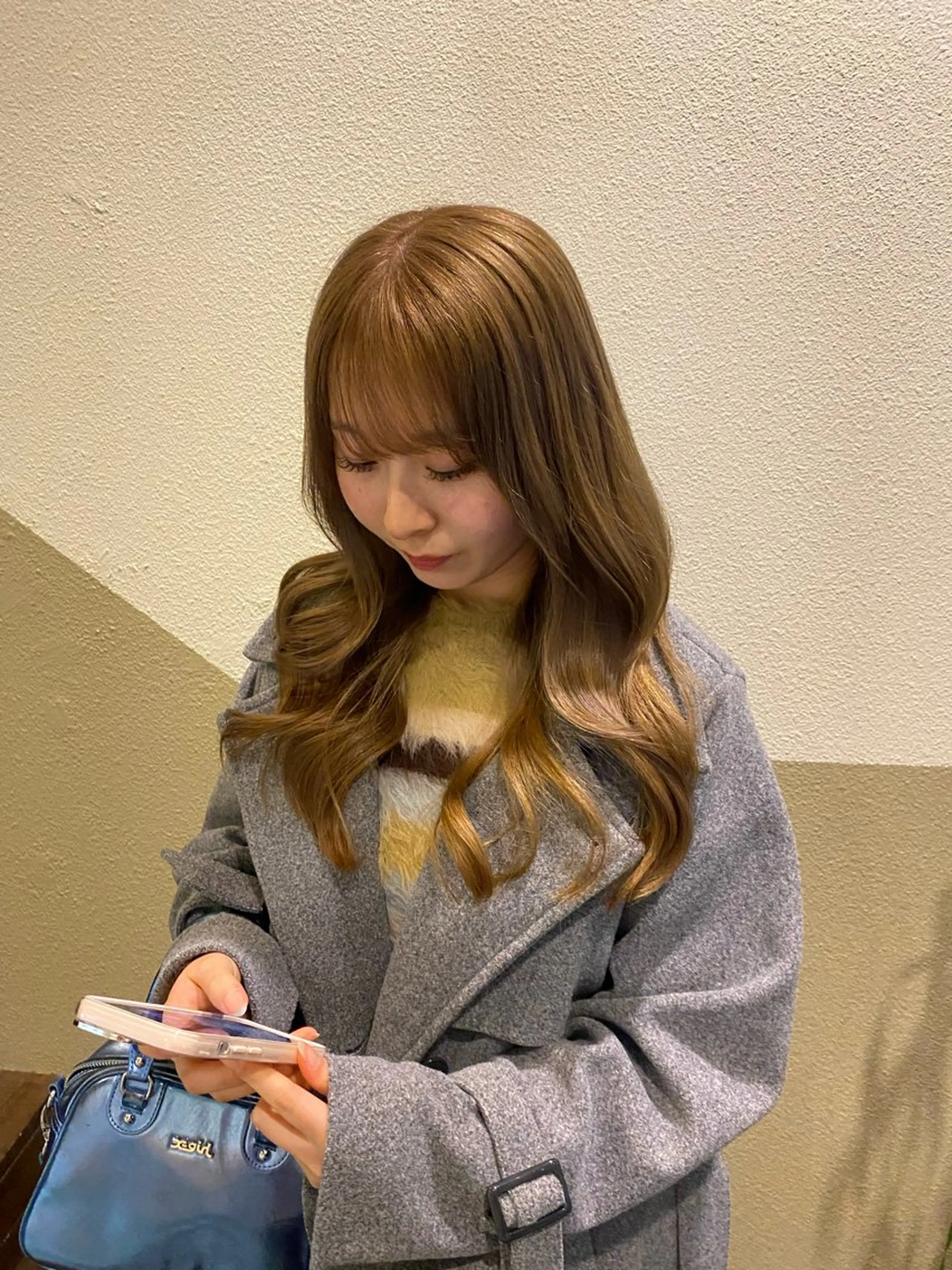 ロング カラー ヘアカラー トリートメント 透明感カラー/ 小顔カット/ミヅキのヘアスタイル