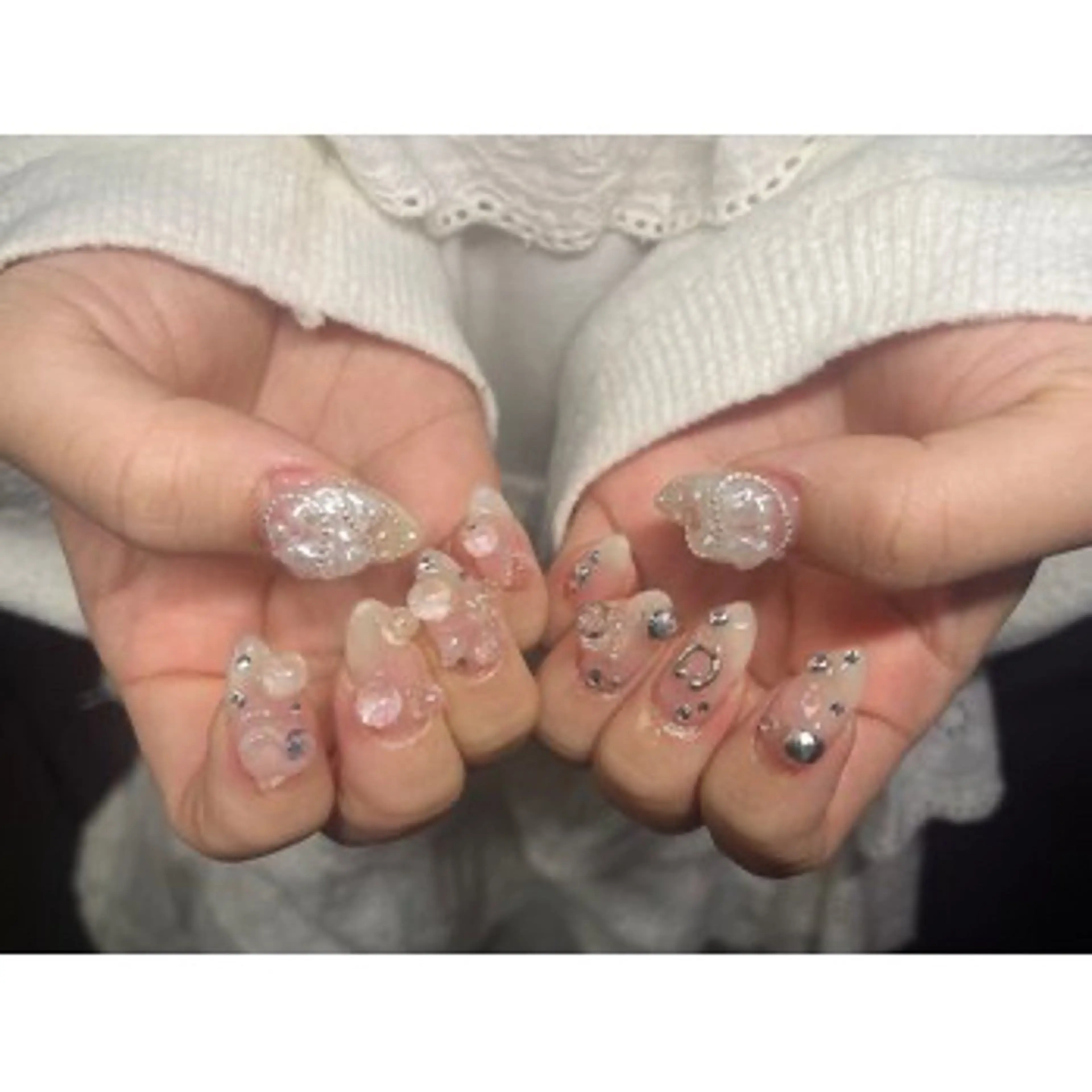 ネイル ハンドネイル 【パラジェル・フィルイン】 T&BNAIL STUDIO所属・ナ サギ ロング無制限中のネイルデザイン