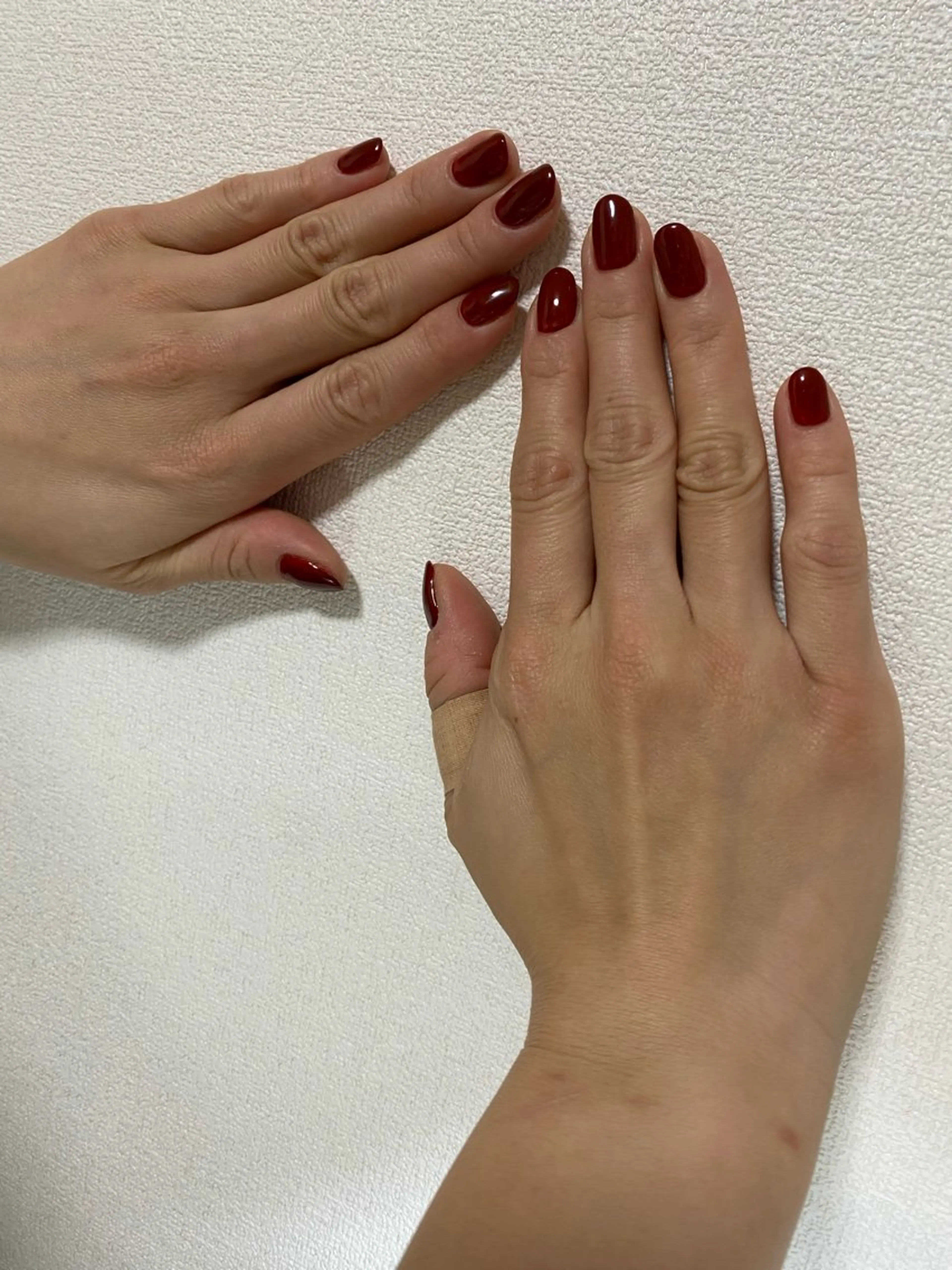 ネイル ボルドー ハンドネイル 自宅サロン FeelFreeのネイルデザイン