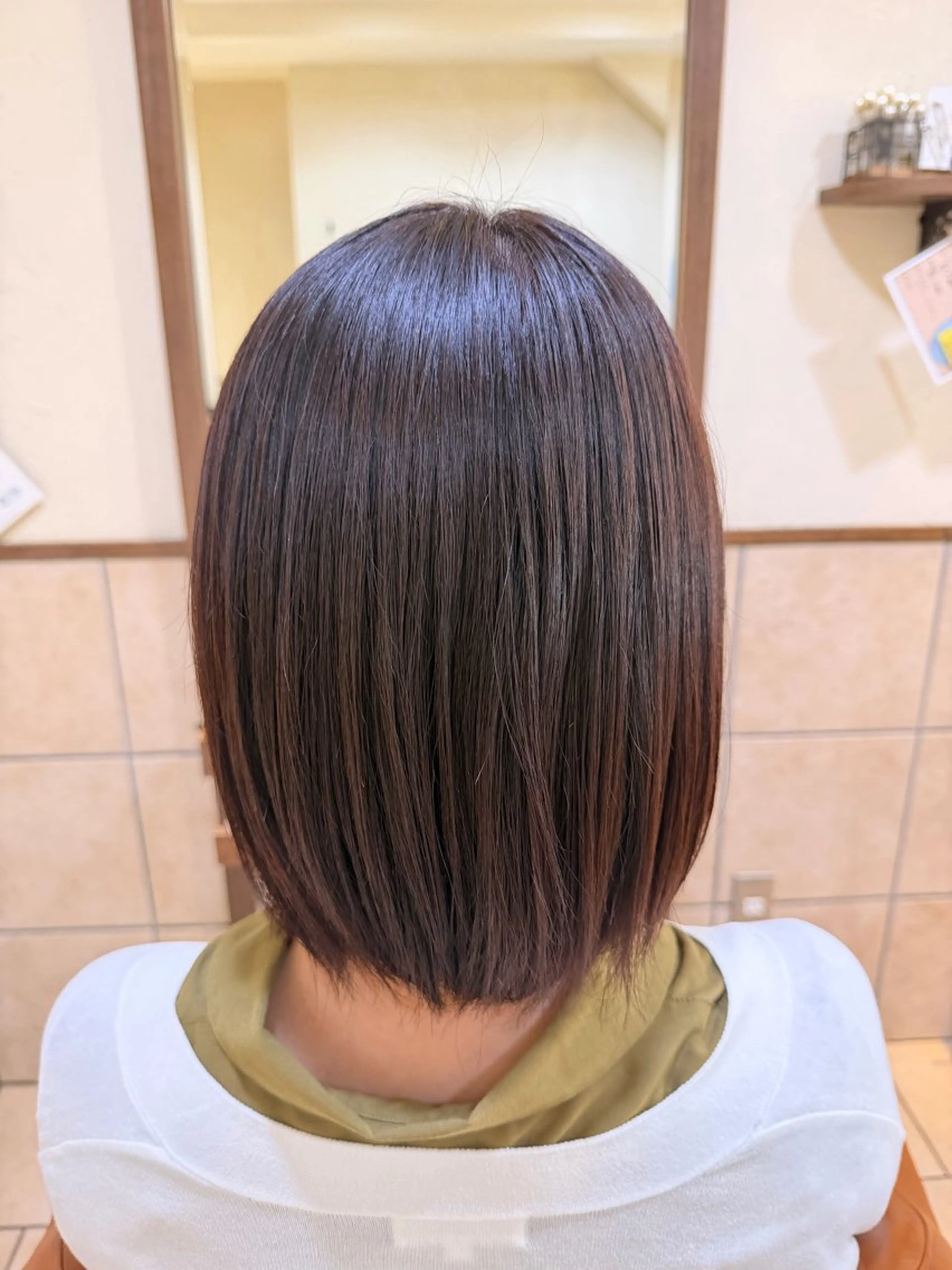 ミディアム カラー ヘアカラー 井上 琉菜のヘアスタイル