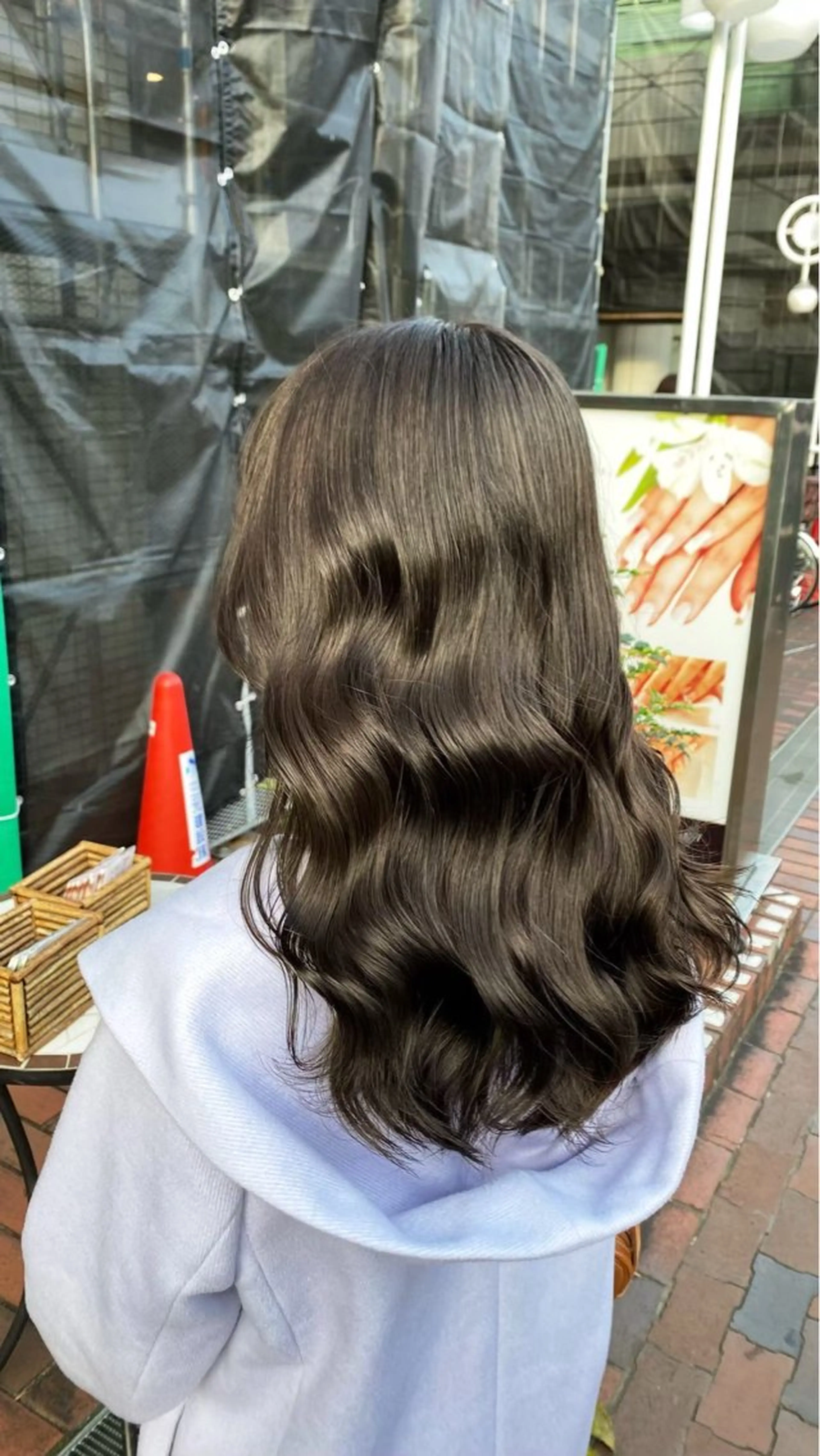 カラー ヘアカラー 米元 ひなののヘアスタイル