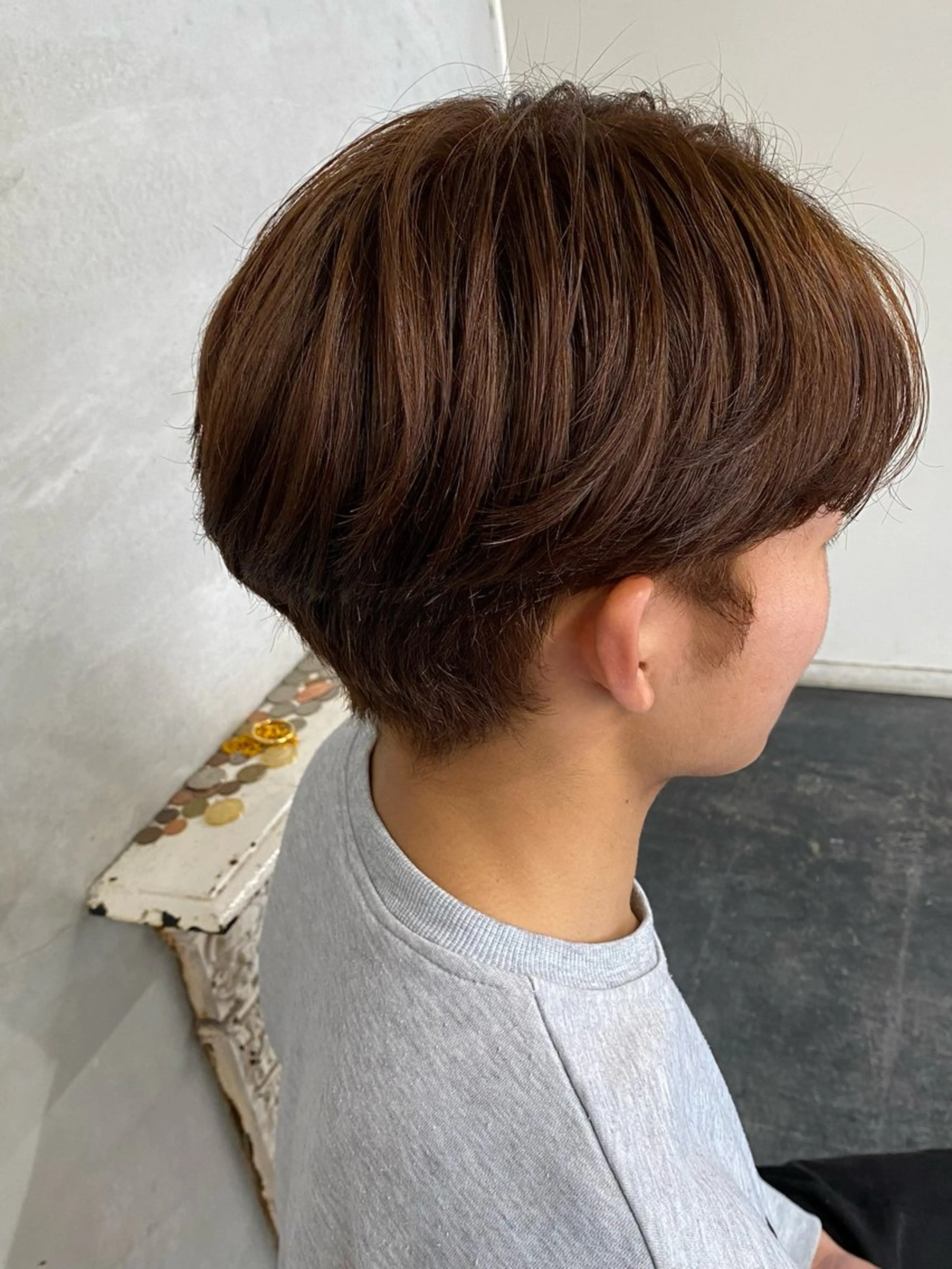 カラー メンズ ベージュカラー ヘアカラー トリートメント SET-UP りこ🧸のヘアスタイル