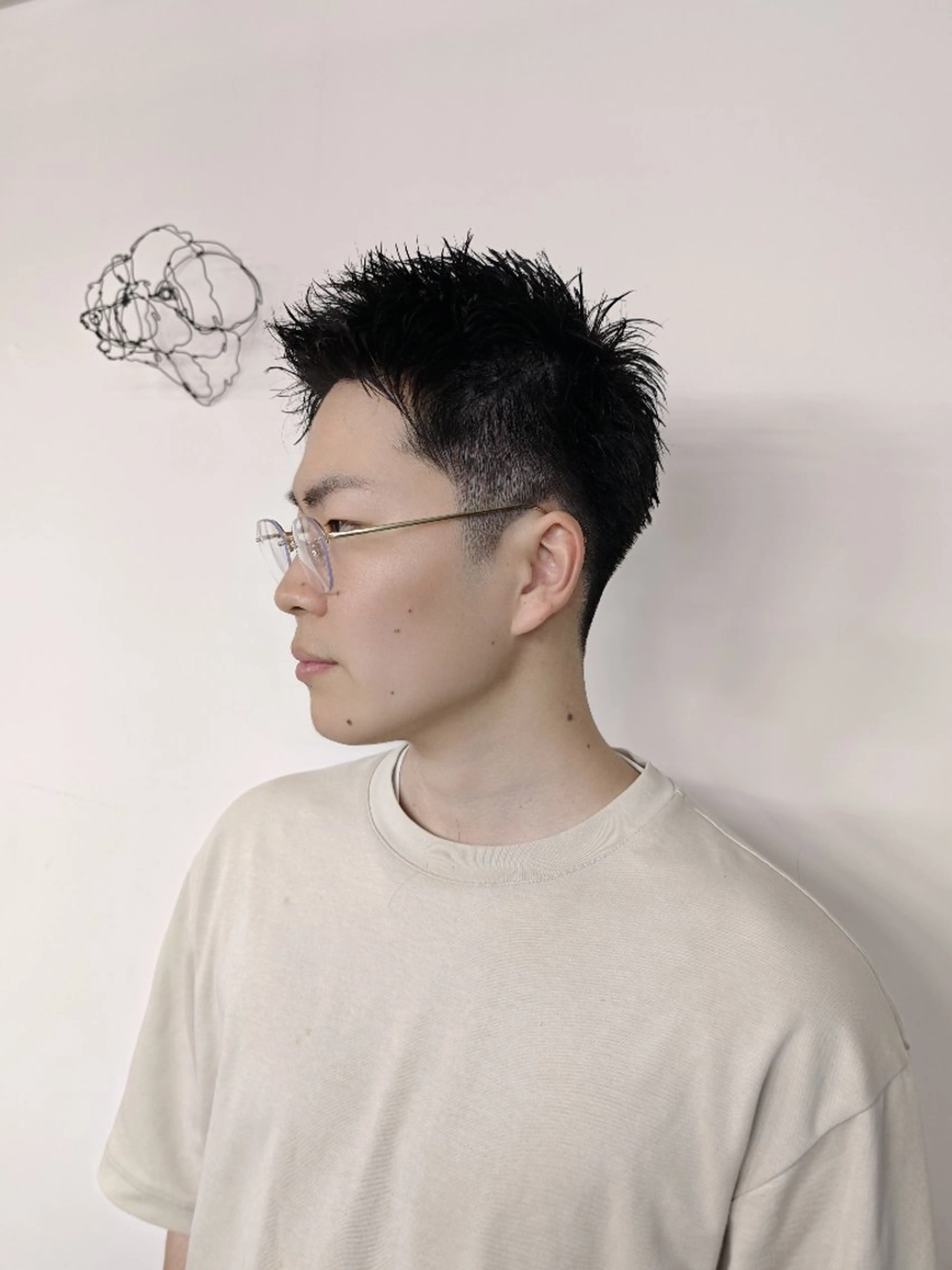 ショート メンズ 刈り上げ ショートヘア カット ヘッドスパ お悩み解決カット& パーマ。お任せ下さいのヘアスタイル