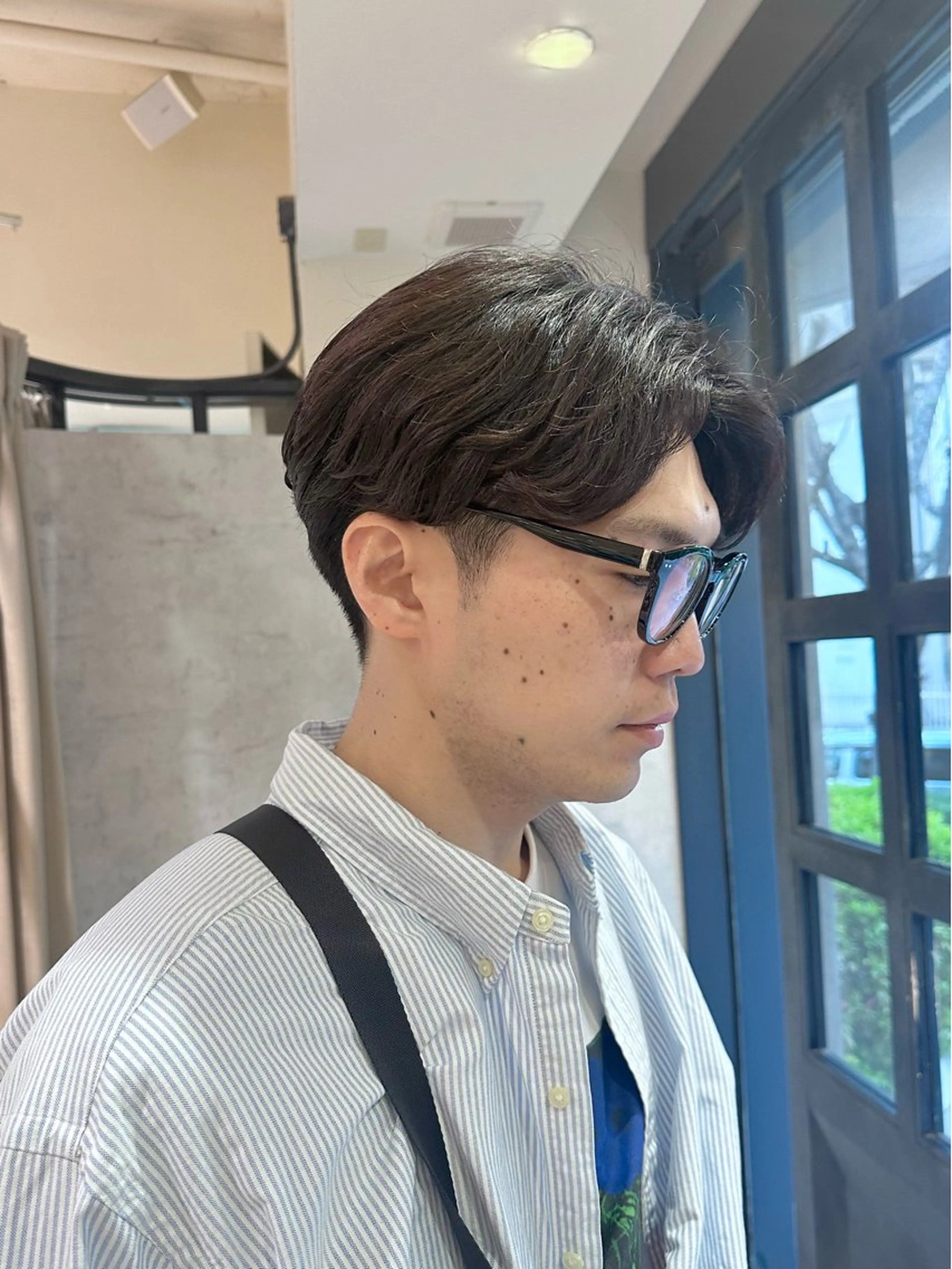 メンズ センターパート yukie🌷 /暖色🍒梅田サロンのヘアスタイル