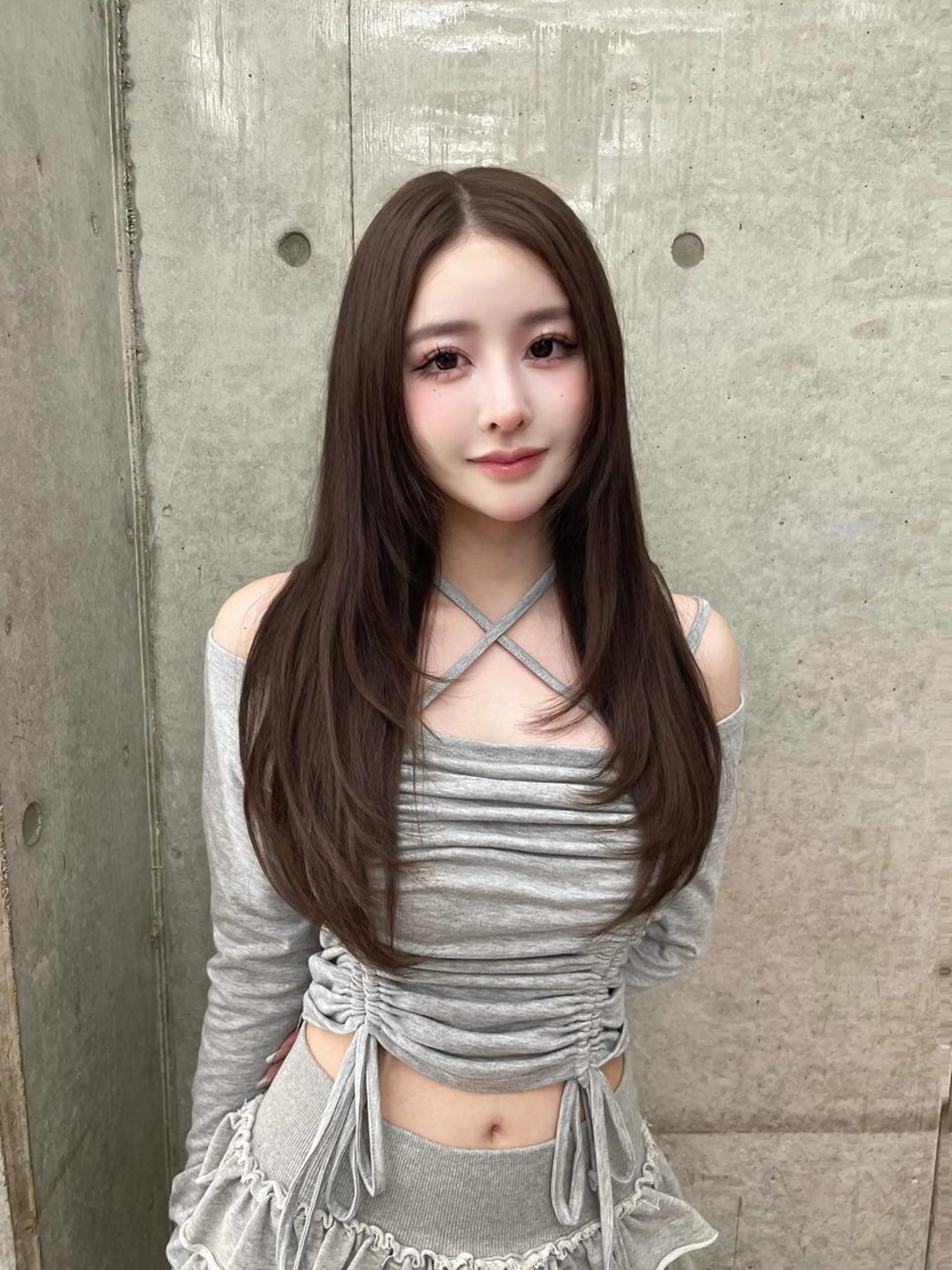 ロング カラー カット ヘアカラー 縮毛矯正 トリートメント 韓国ヘア🇰🇷 レイヤー/芝春樹のヘアスタイル