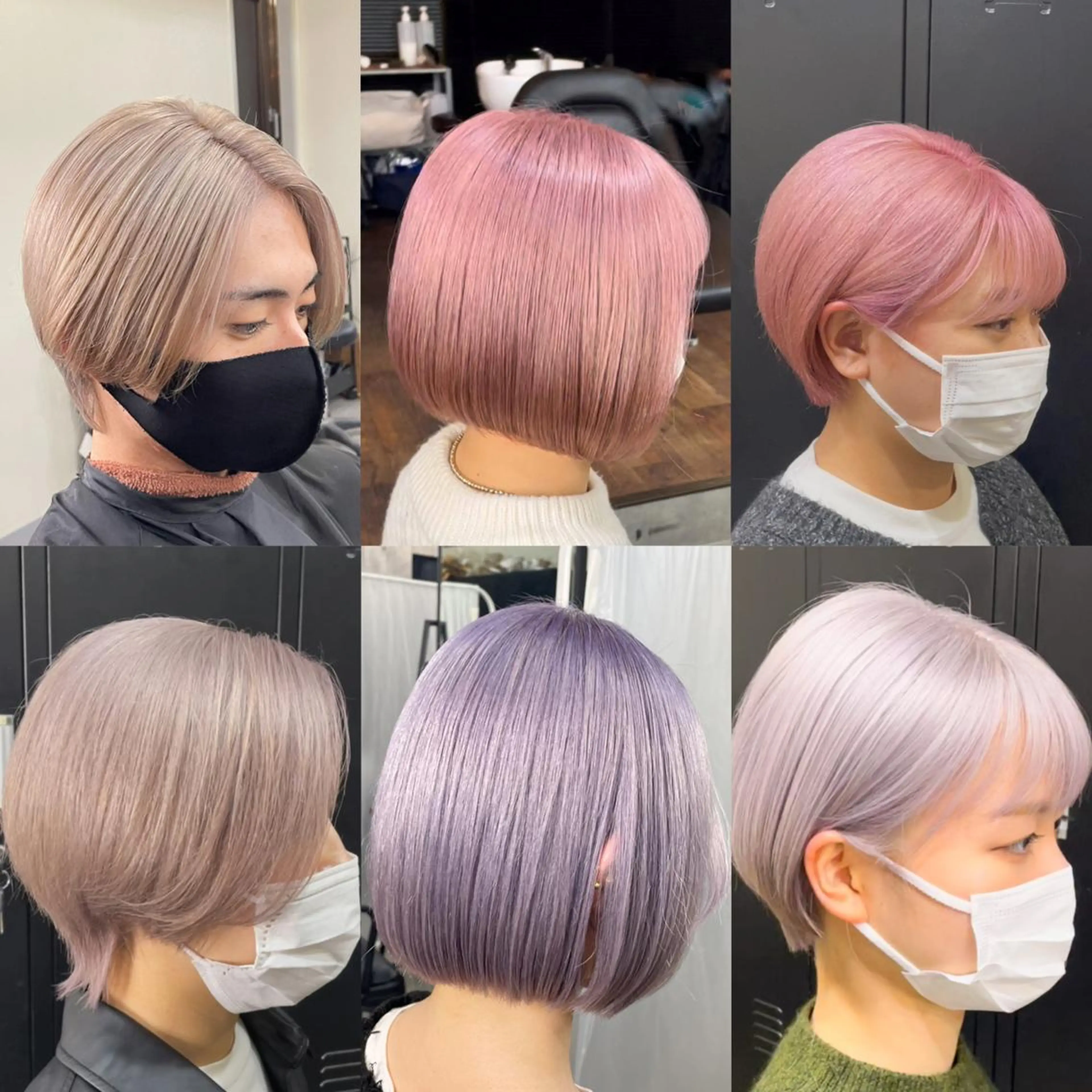 ショート ハンサムショート パープルカラー ボブ ショートヘア ヘアカラー トリートメント ヘアセット GO TODAY SHAiRE SALON所属・大人スタイル 太田のヘアスタイル