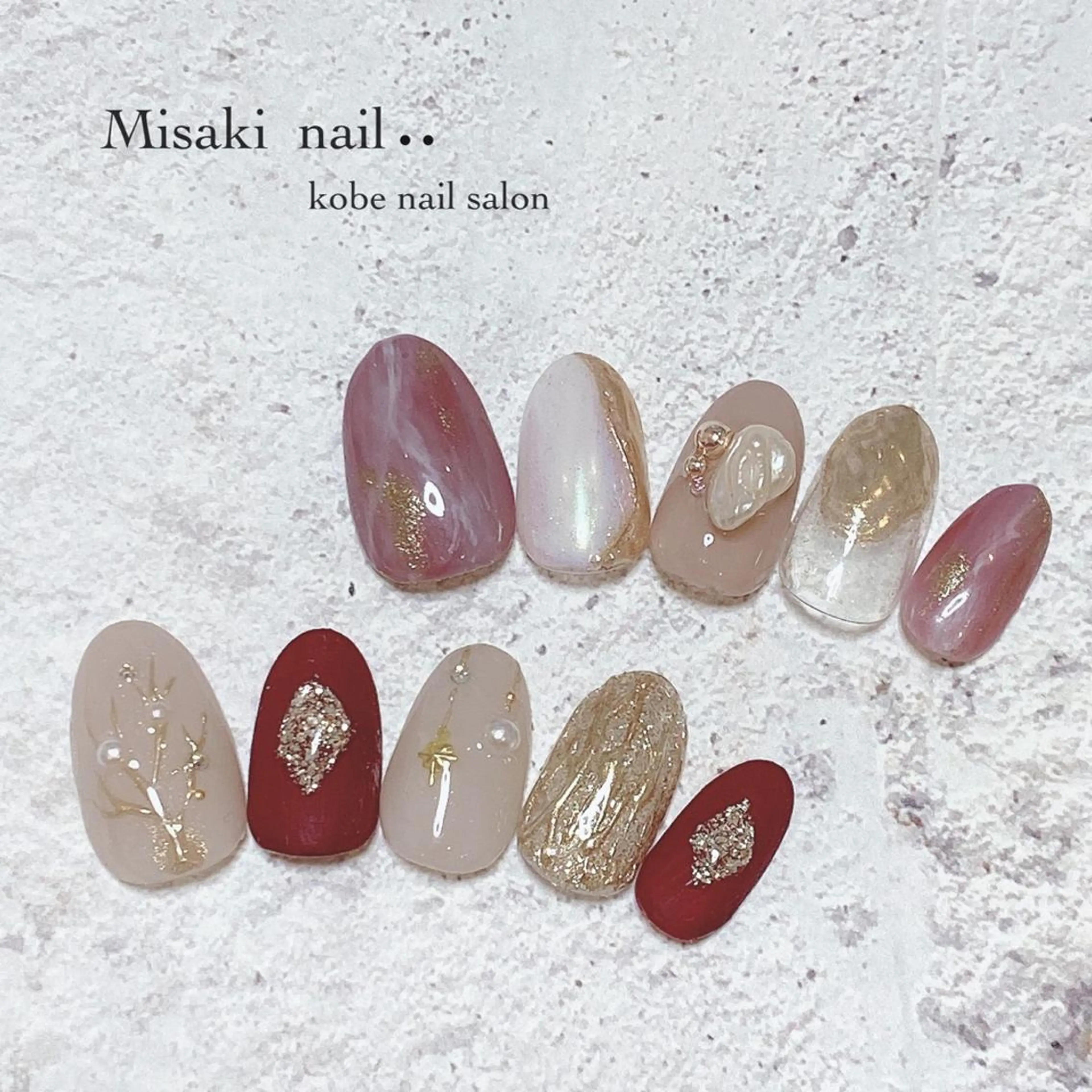 ネイル 韓国ネイル ワンホンネイル ハンドネイル nailsalon miinailsのネイルデザイン