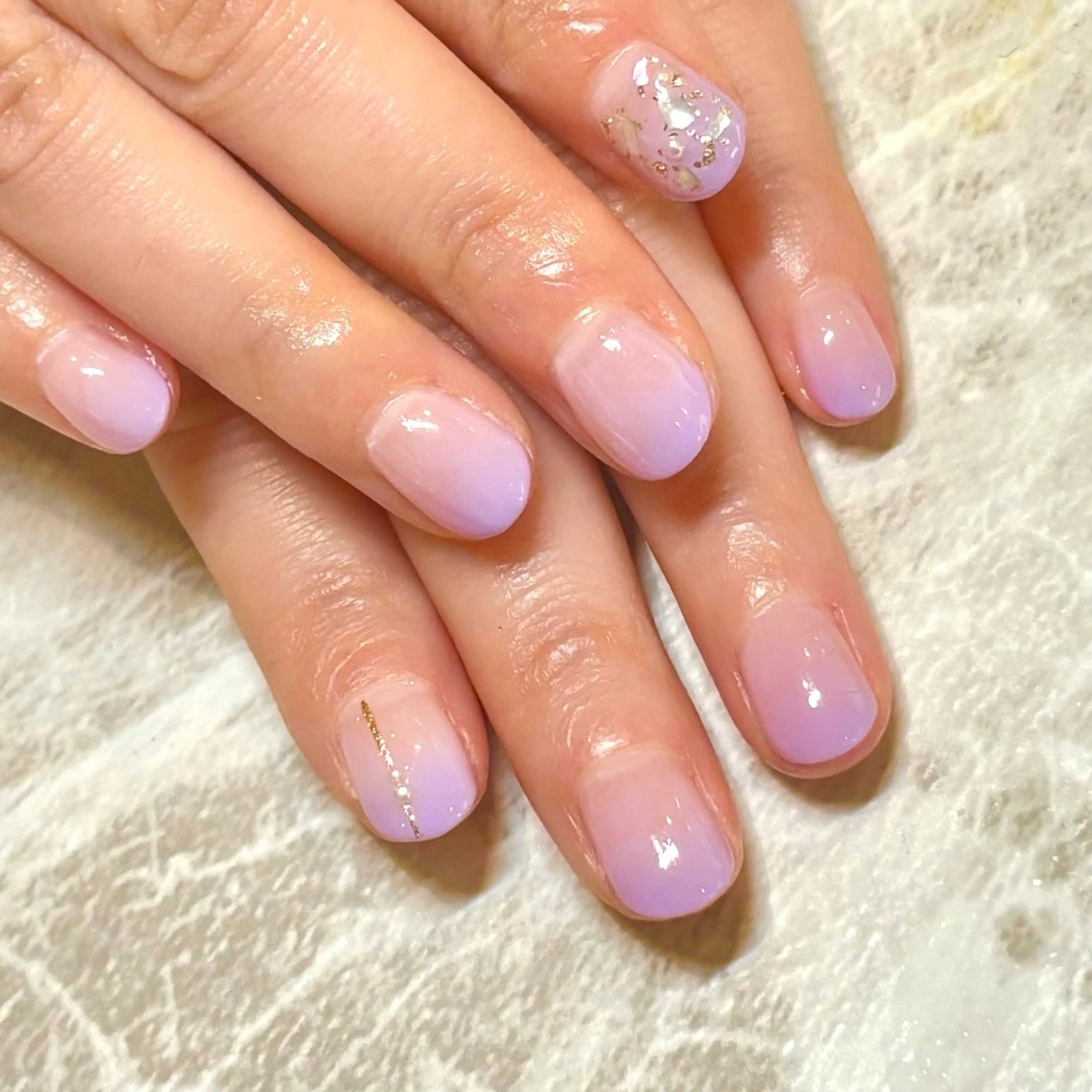 ネイル パープル SEPT NAIL こばやしのネイルデザイン