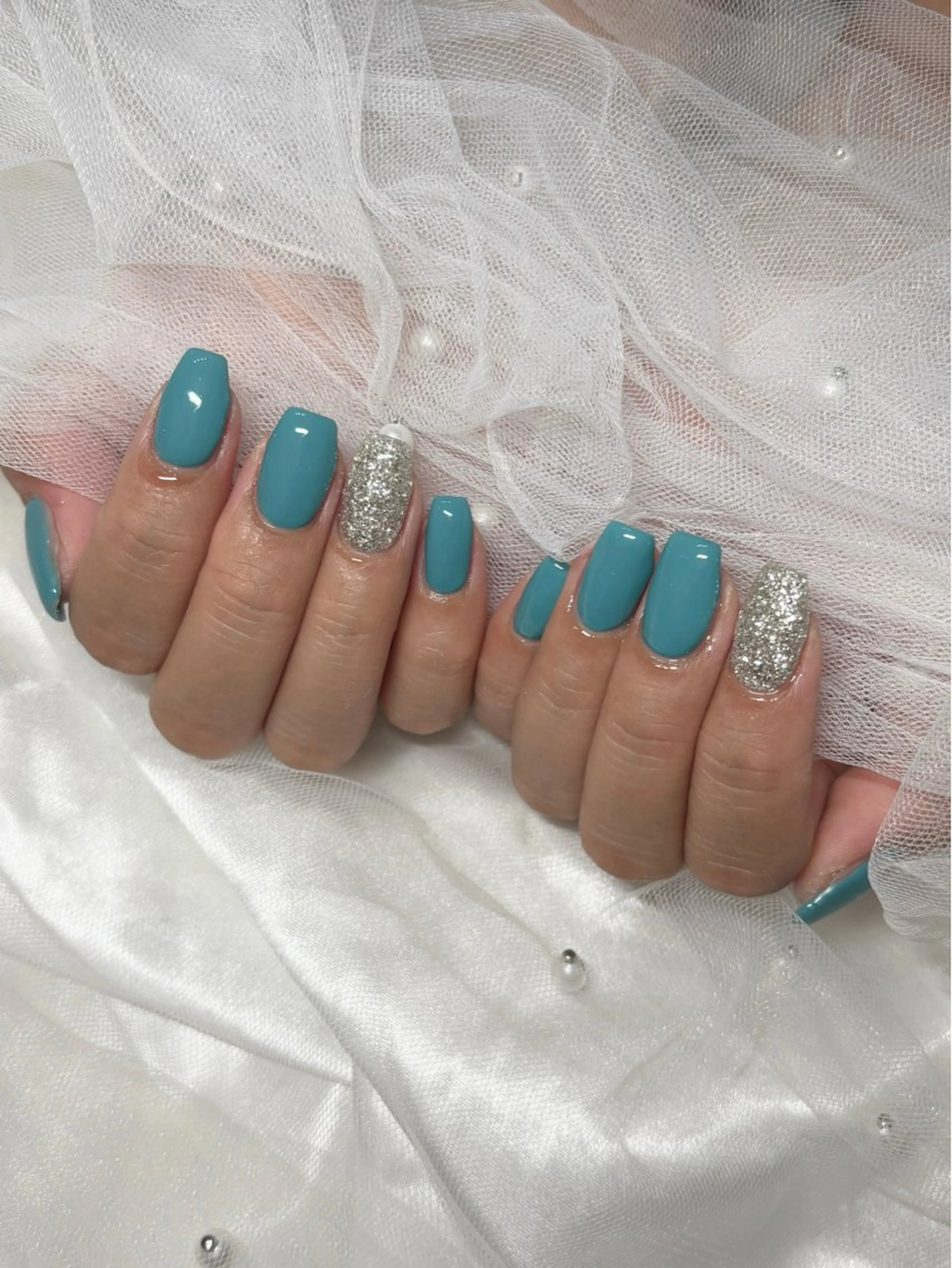 ネイル ワンカラーネイル ハンドネイル 𝓇𝒶𝓃𝒶𝓃 𝓃𝒶𝒾𝓁のネイルデザイン