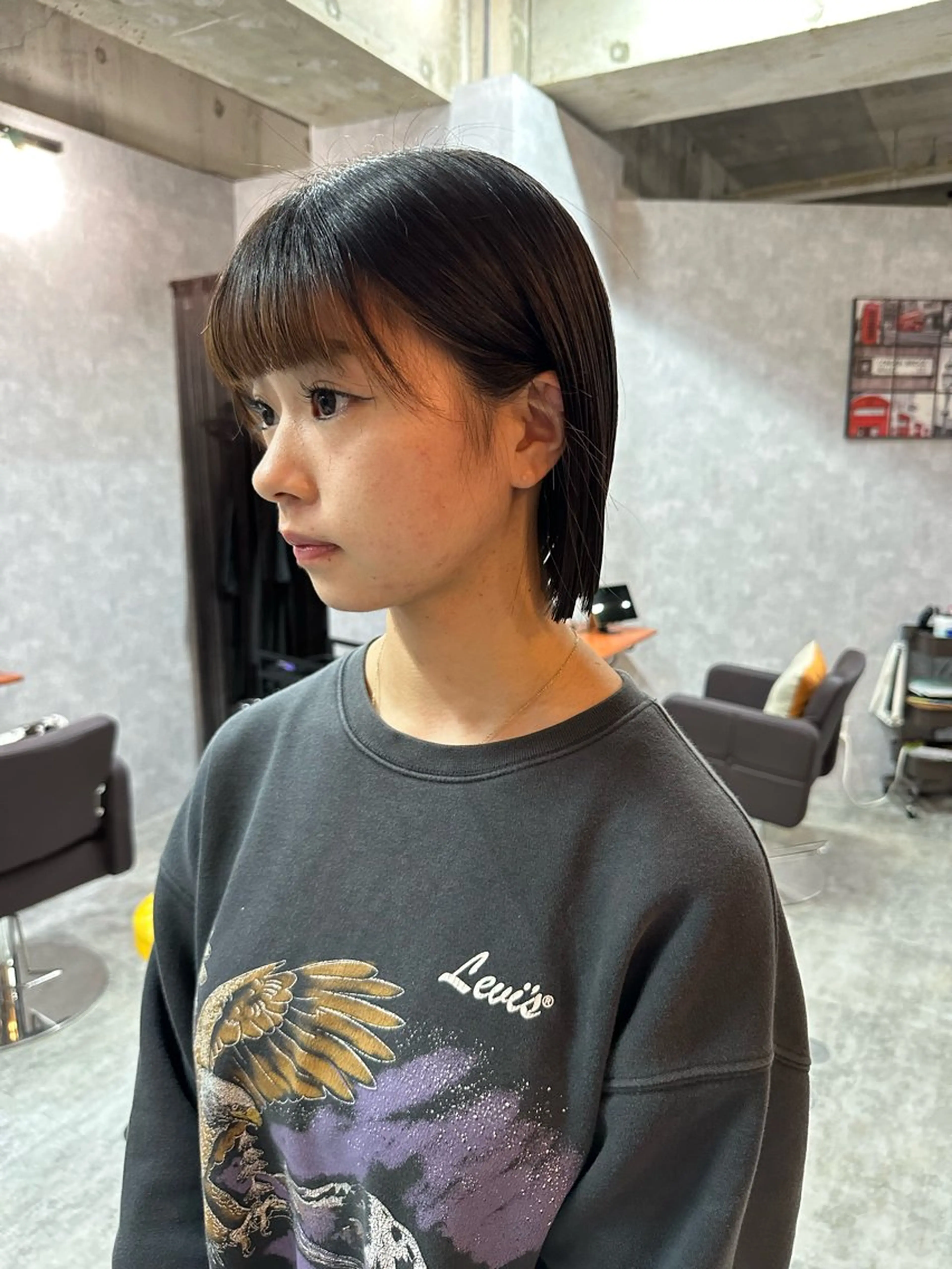 ショート 切りっぱなしボブ ショートボブ ハンサムショート 丸みショート ボブ C’LD hair  produce /シールドヘア所属・モテ髪/ボブ/ショー ト/アダチフウトのヘアスタイル
