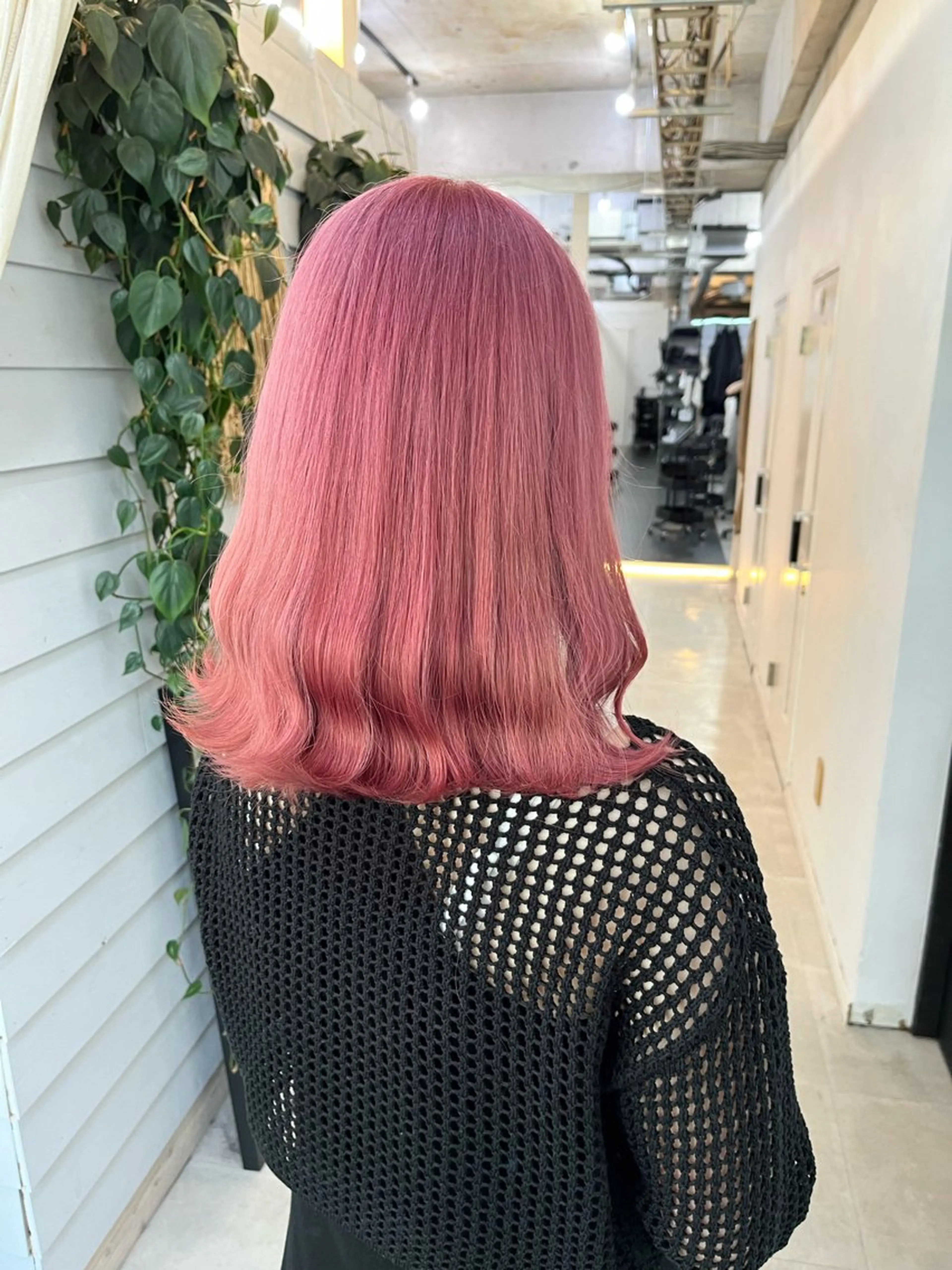 ミディアム カラー ハイトーンカラー ピンクカラー ヘアカラー トリートメント 柔らかいヘアカラー 大成のヘアスタイル