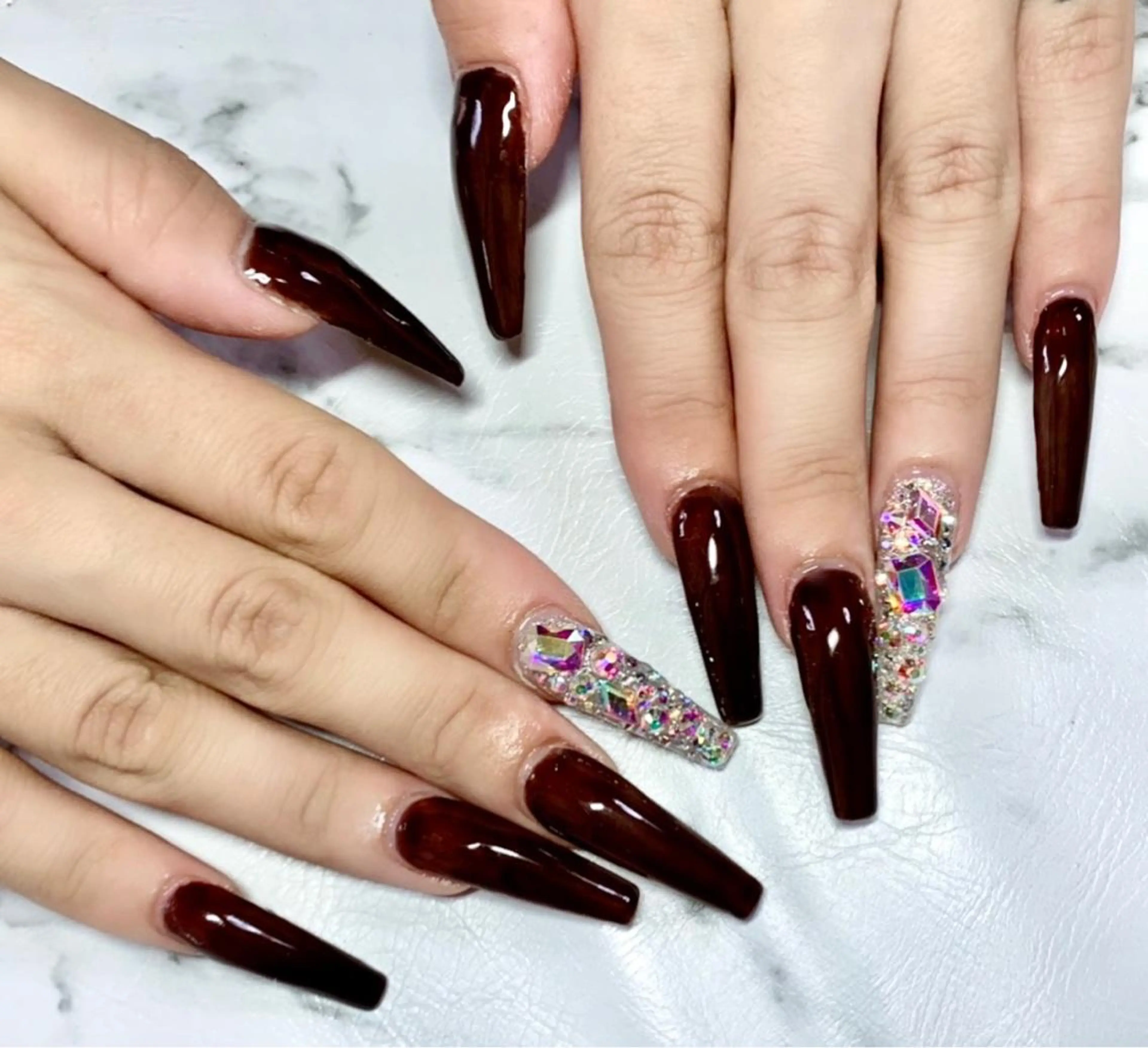 ネイル アニマル柄 アートネイル ニュアンスネイル ワンカラーネイル スカルプネイル ハンドネイル x.1.0.nail ♡Cのネイルデザイン