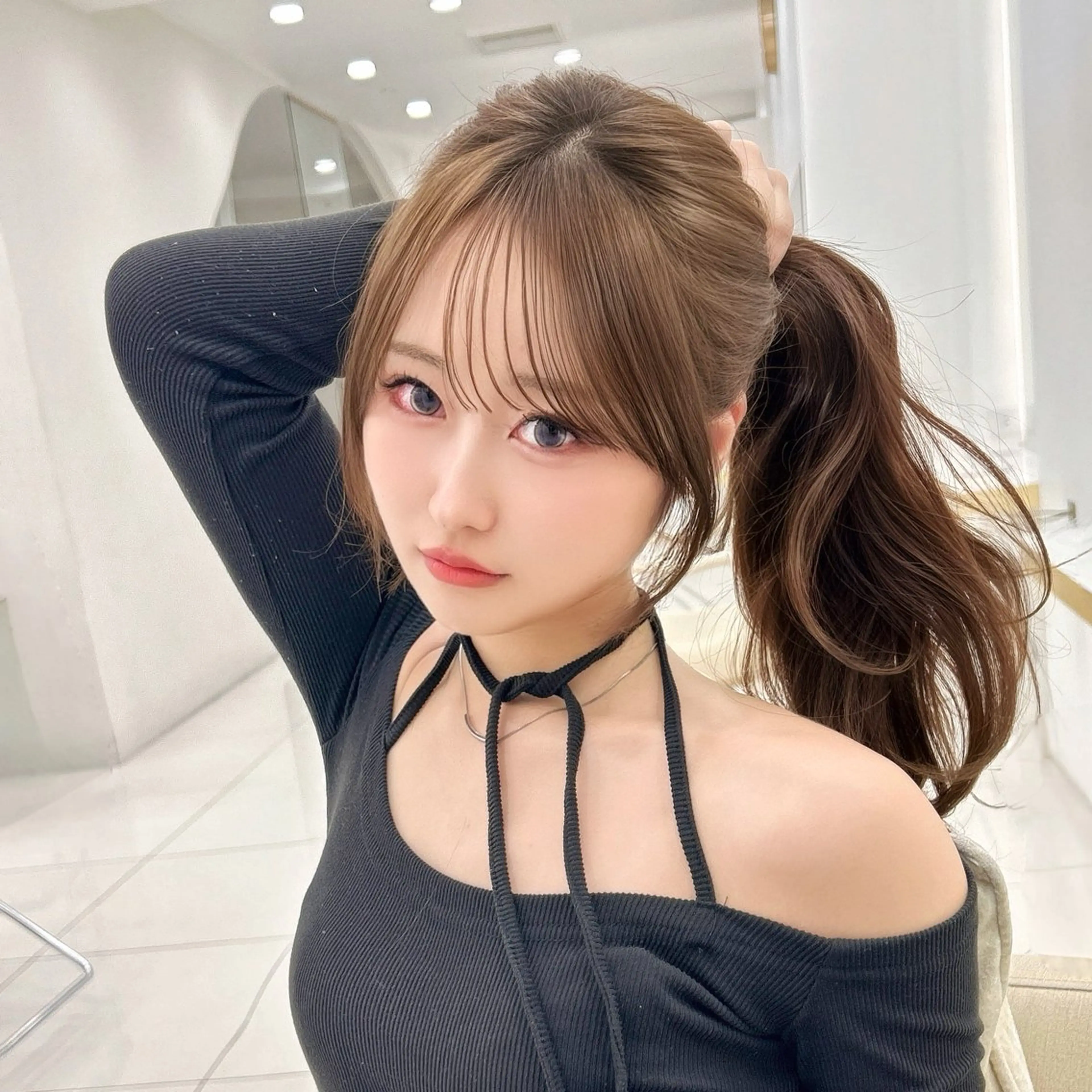 ロング 韓国顔まわり/前髪 /レイヤー/いつきのヘアスタイル