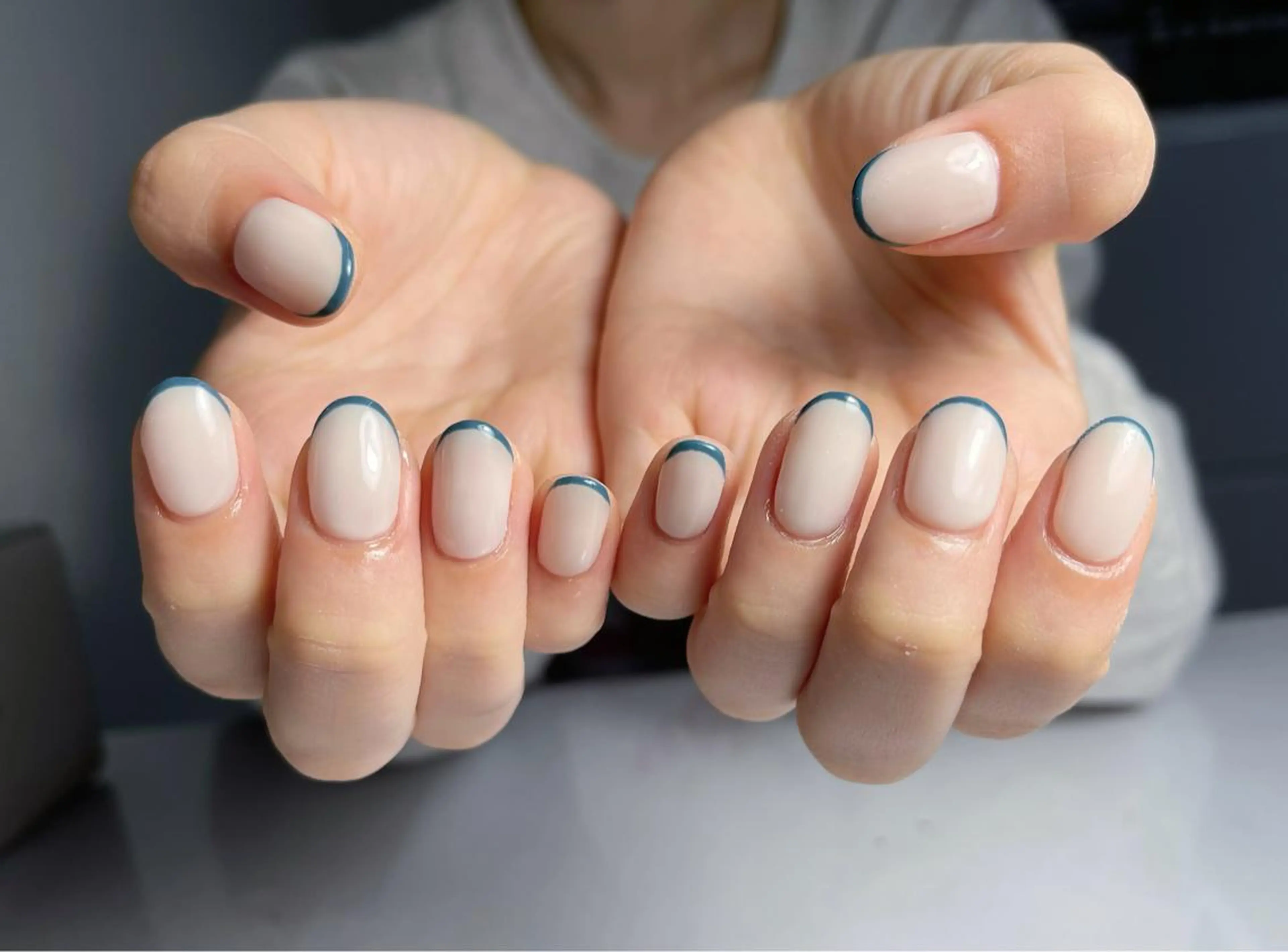 ネイル フレンチネイル ワンカラーネイル ハンドネイル GRANDE大須 Cecil💜のネイルデザイン