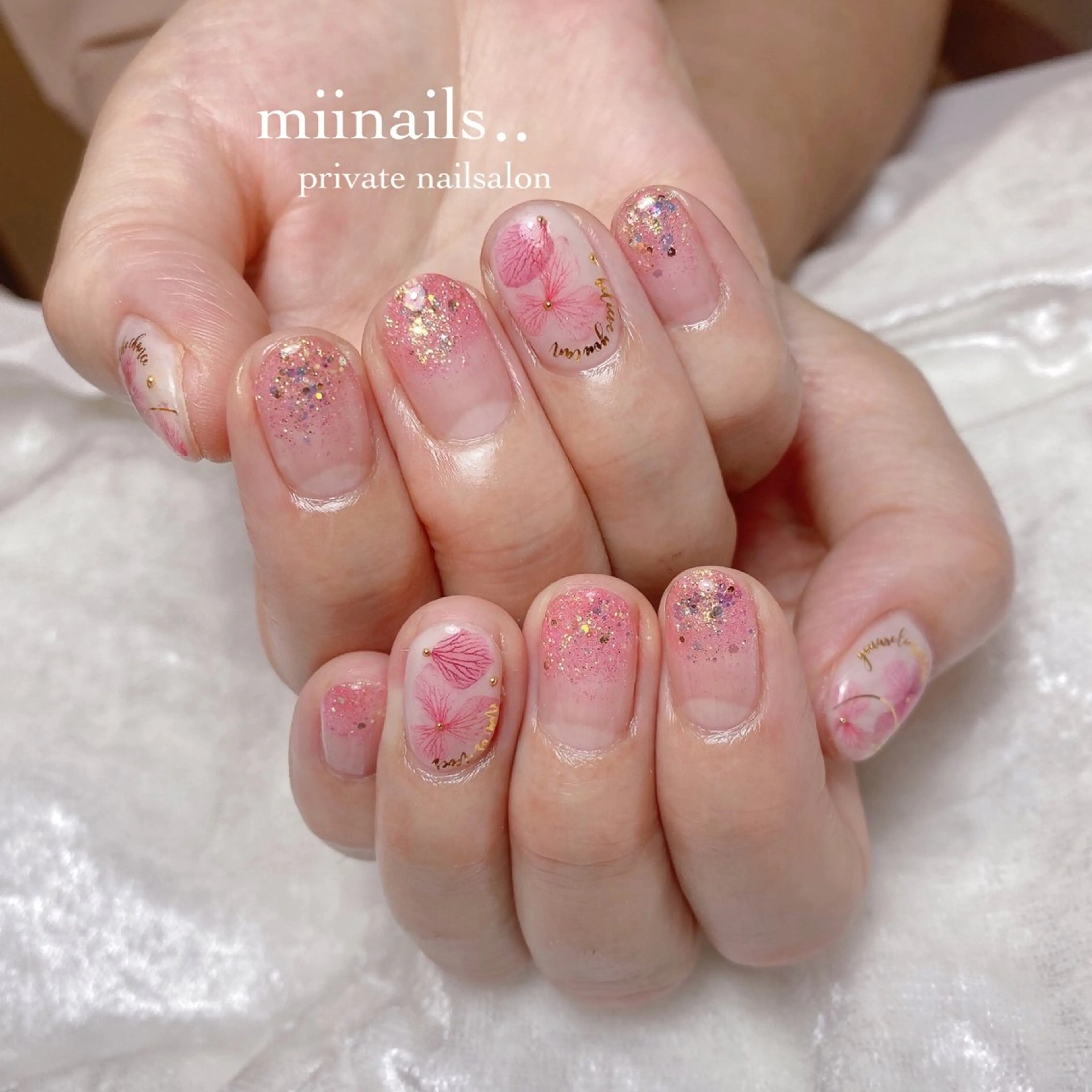 ネイル 韓国ネイル ワンホンネイル ハンドネイル nailsalon miinailsのネイルデザイン