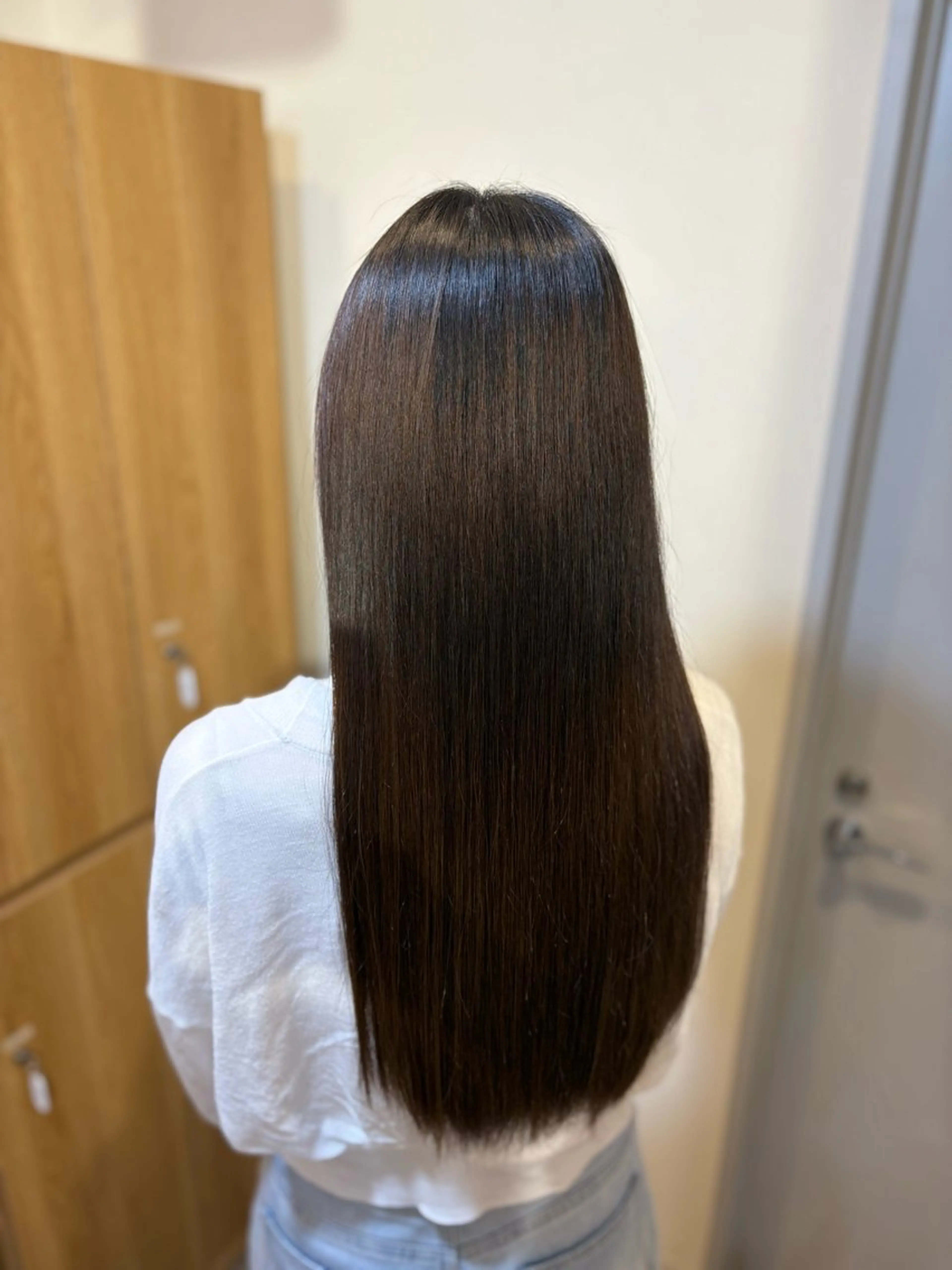 ロング 縮毛矯正 トリートメント tomoka/ioe 茶屋町/モデル募集中のヘアスタイル