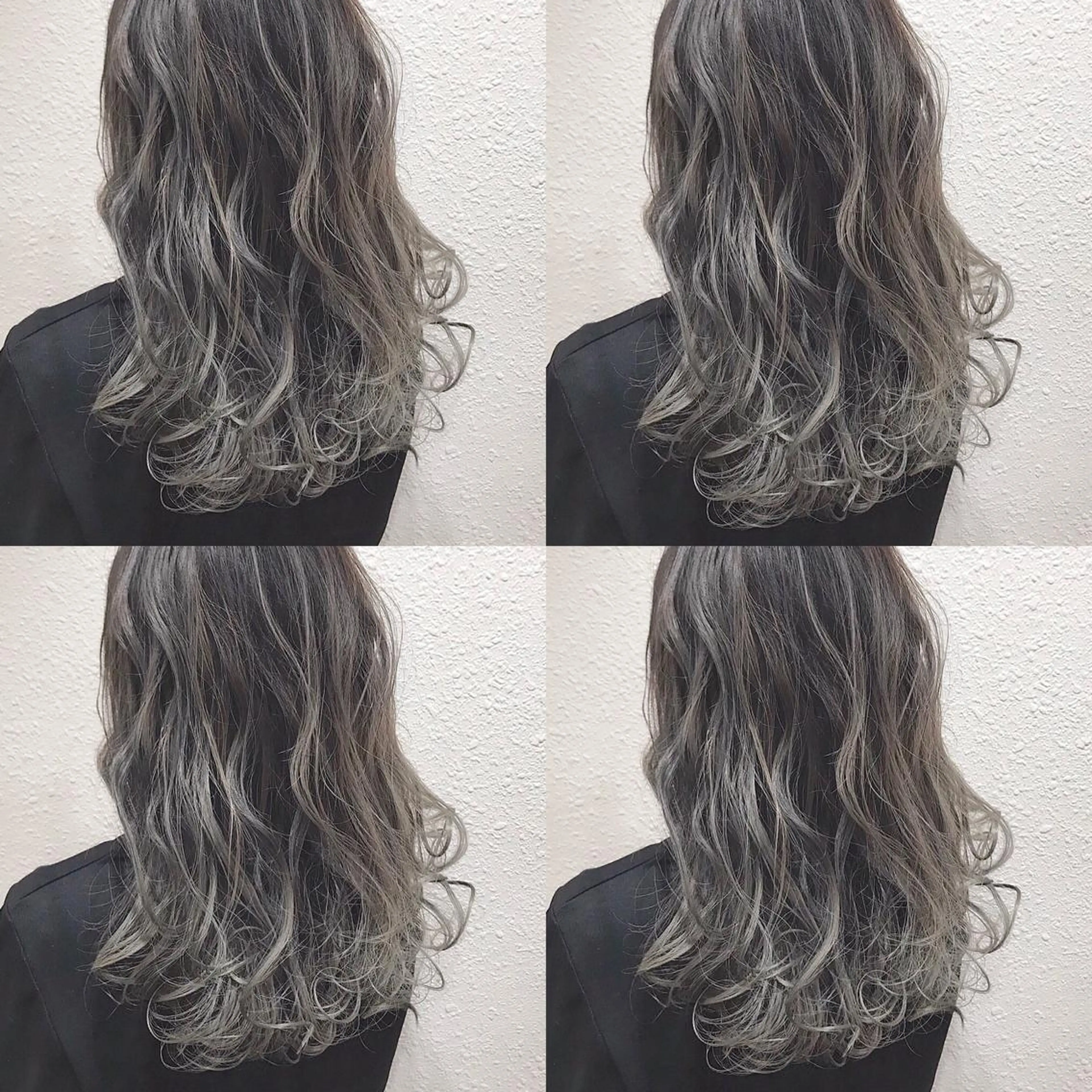 セミロング カラー バレイヤージュ グラデーションカラー グレージュ レイヤーカット she2.shinjuku所属・takumi Hのヘアスタイル