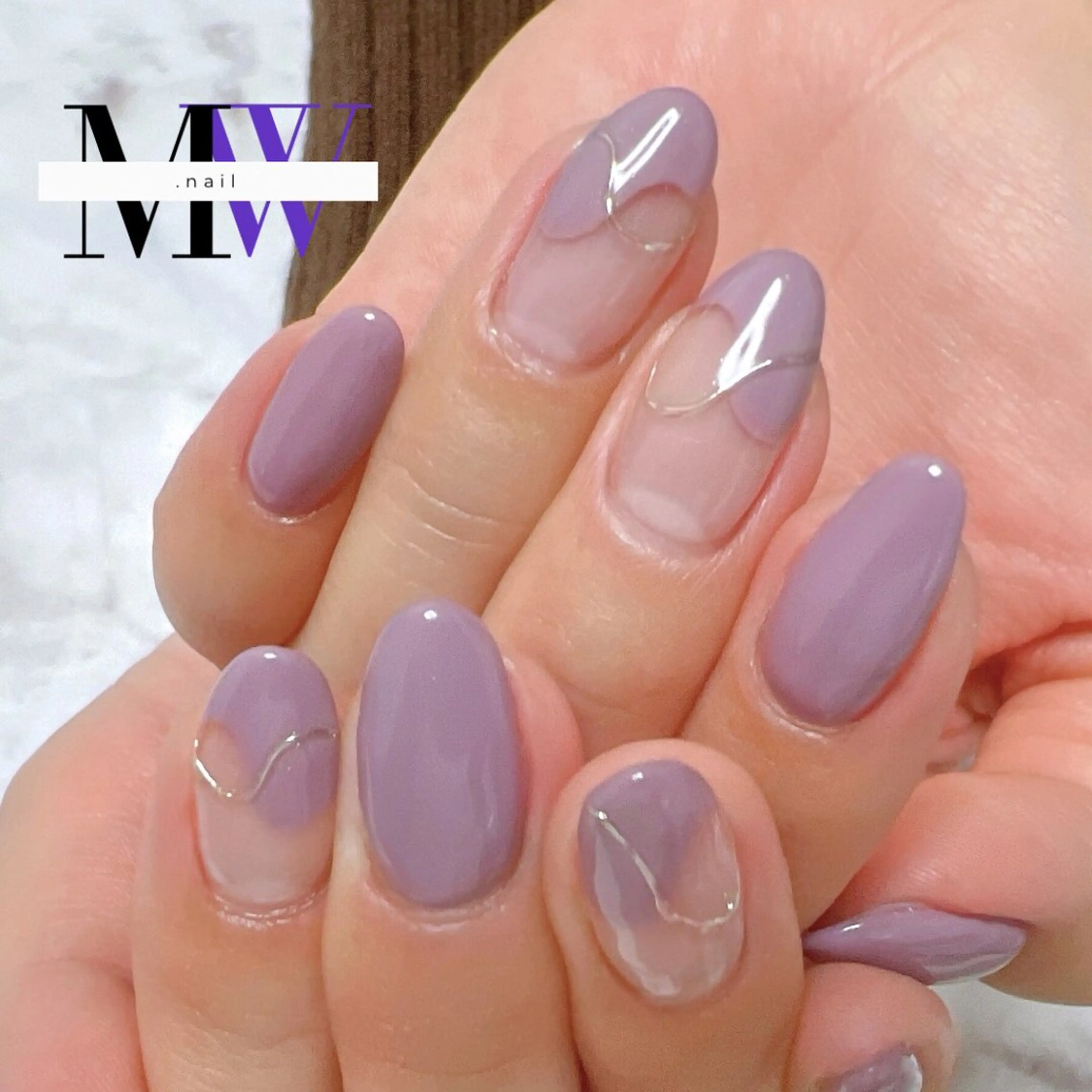 ネイル ニュアンスネイル ハンドネイル MW .nailのネイルデザイン
