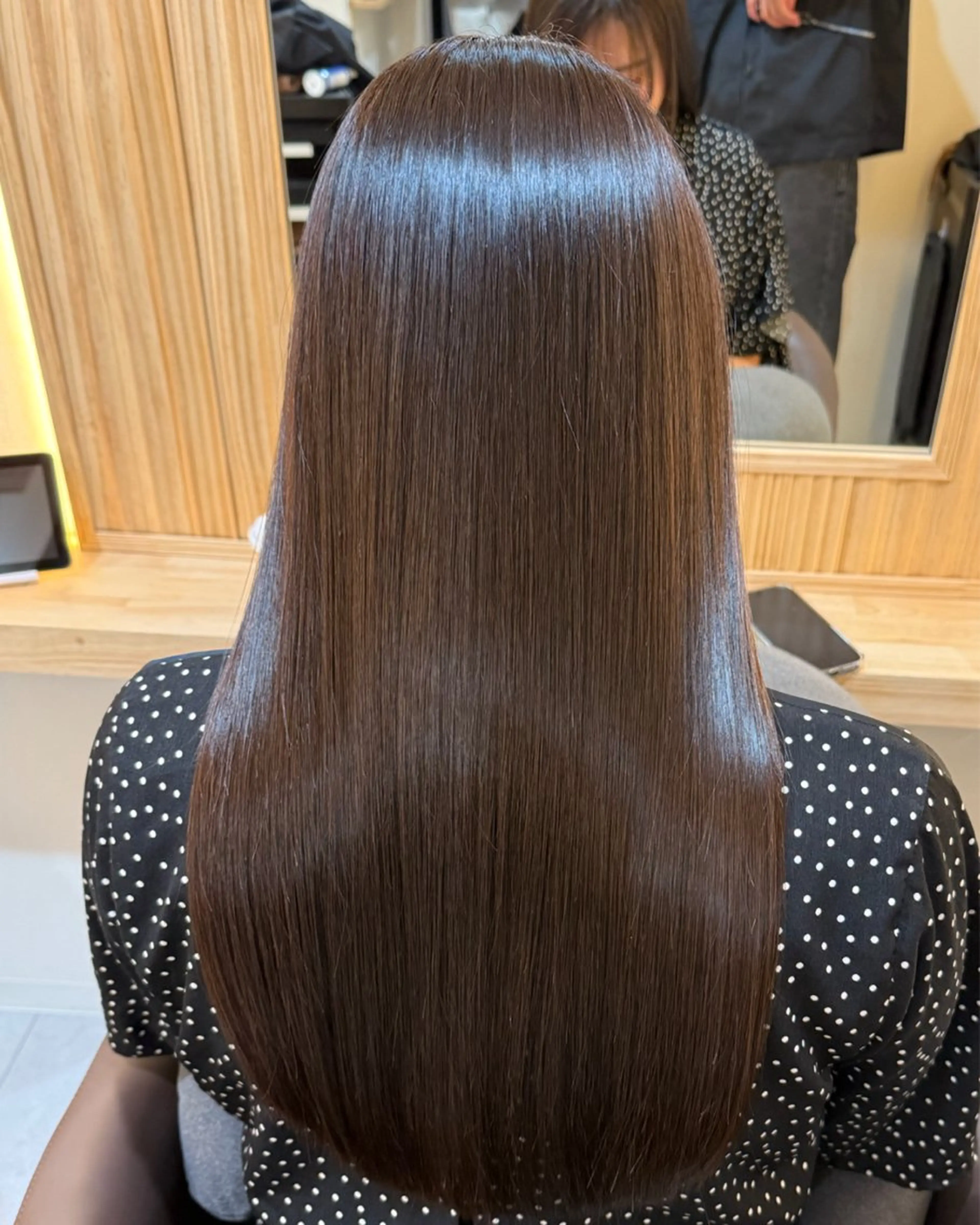 ロング ケアカラー 髪質改善 ヘアカラー トリートメント attrait南堀江所属・かいせい/髪質改善 /縮毛矯正特化のヘアスタイル