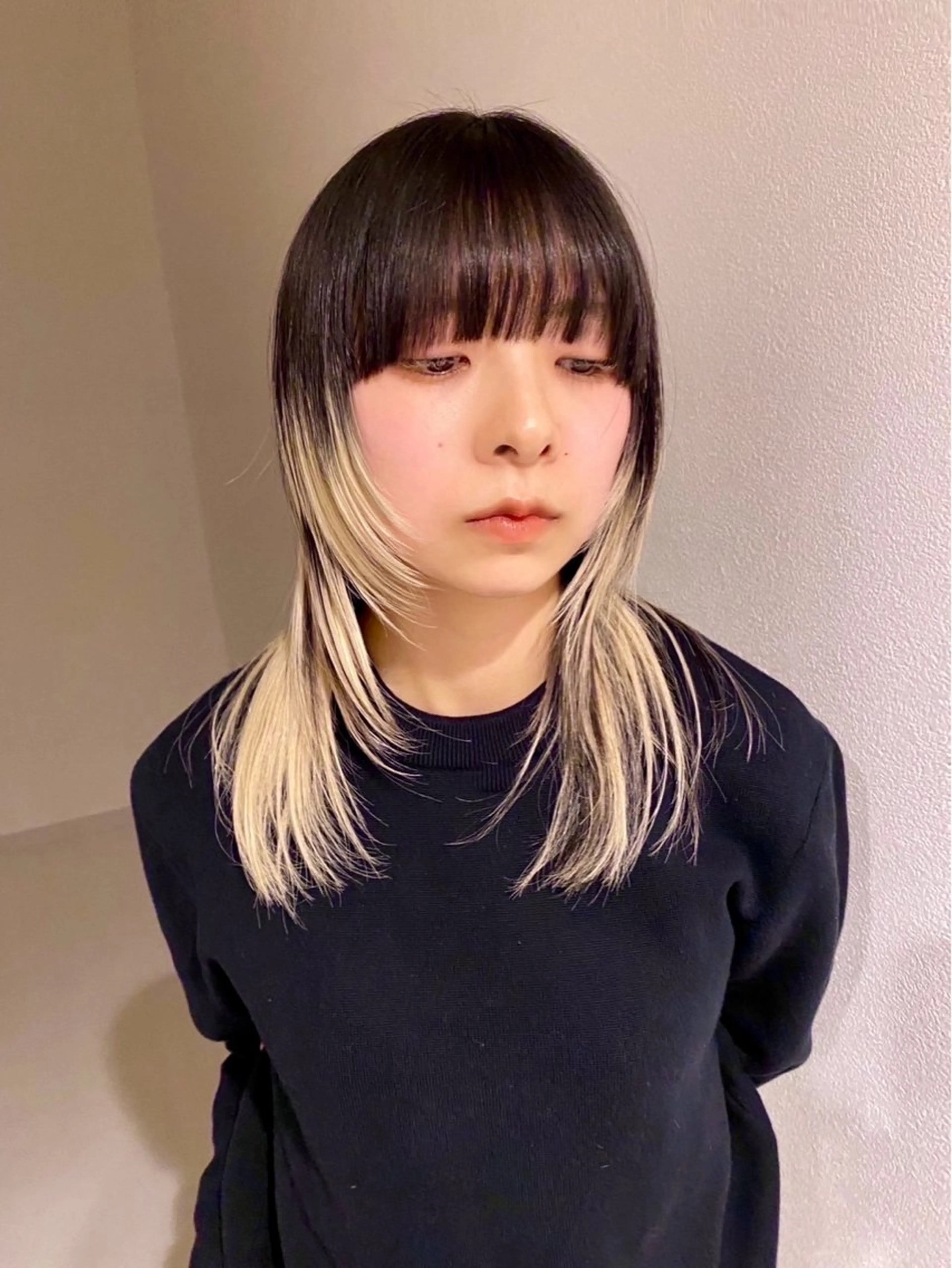 ミディアム ハイレイヤー レイヤーカット アイエスビーエヌ所属・ISBN tokioのヘアスタイル