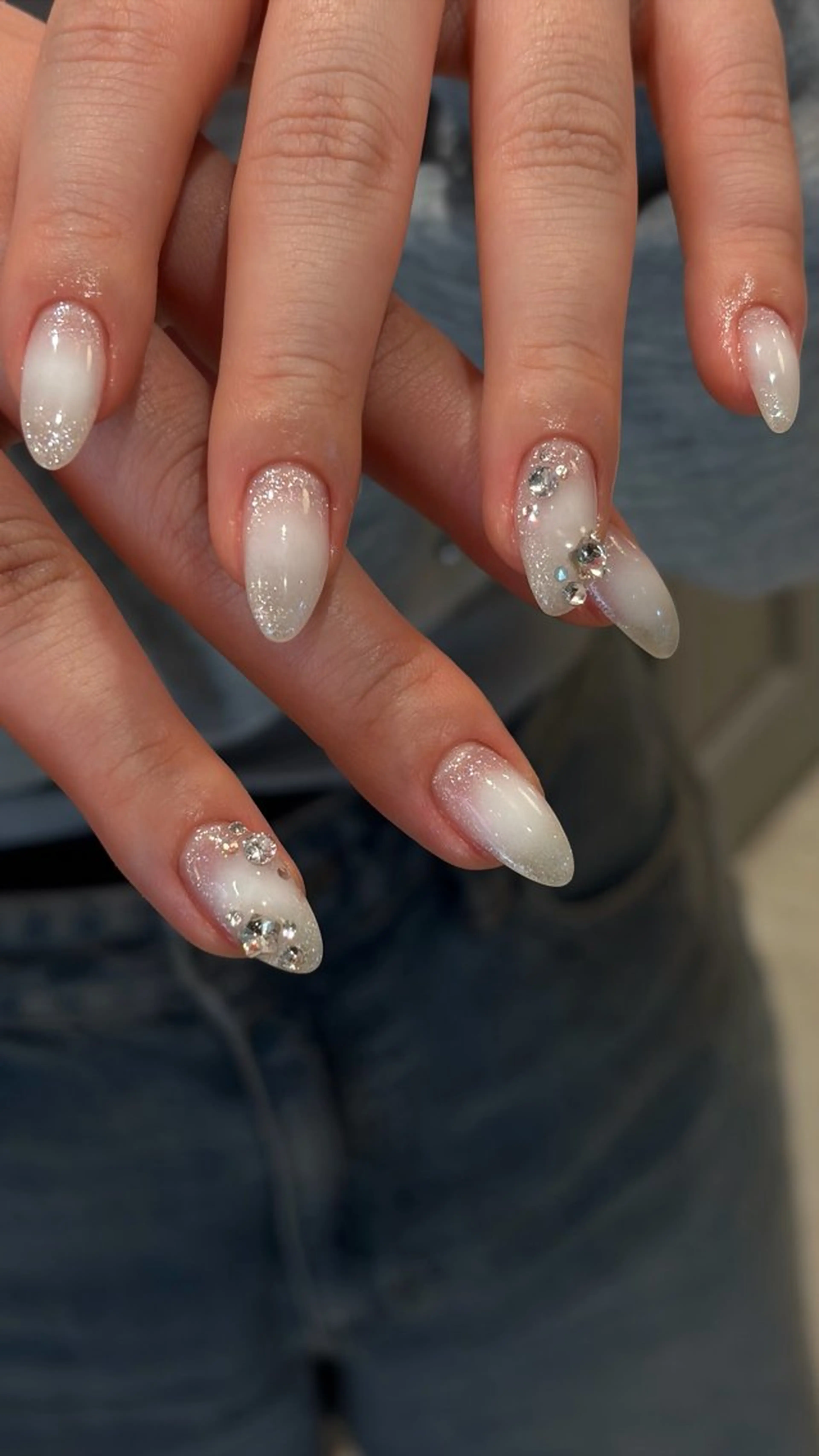 ネイル ホワイト ハンドネイル aile d'Ange所属・ailed'Ange 🍒miuのネイルデザイン