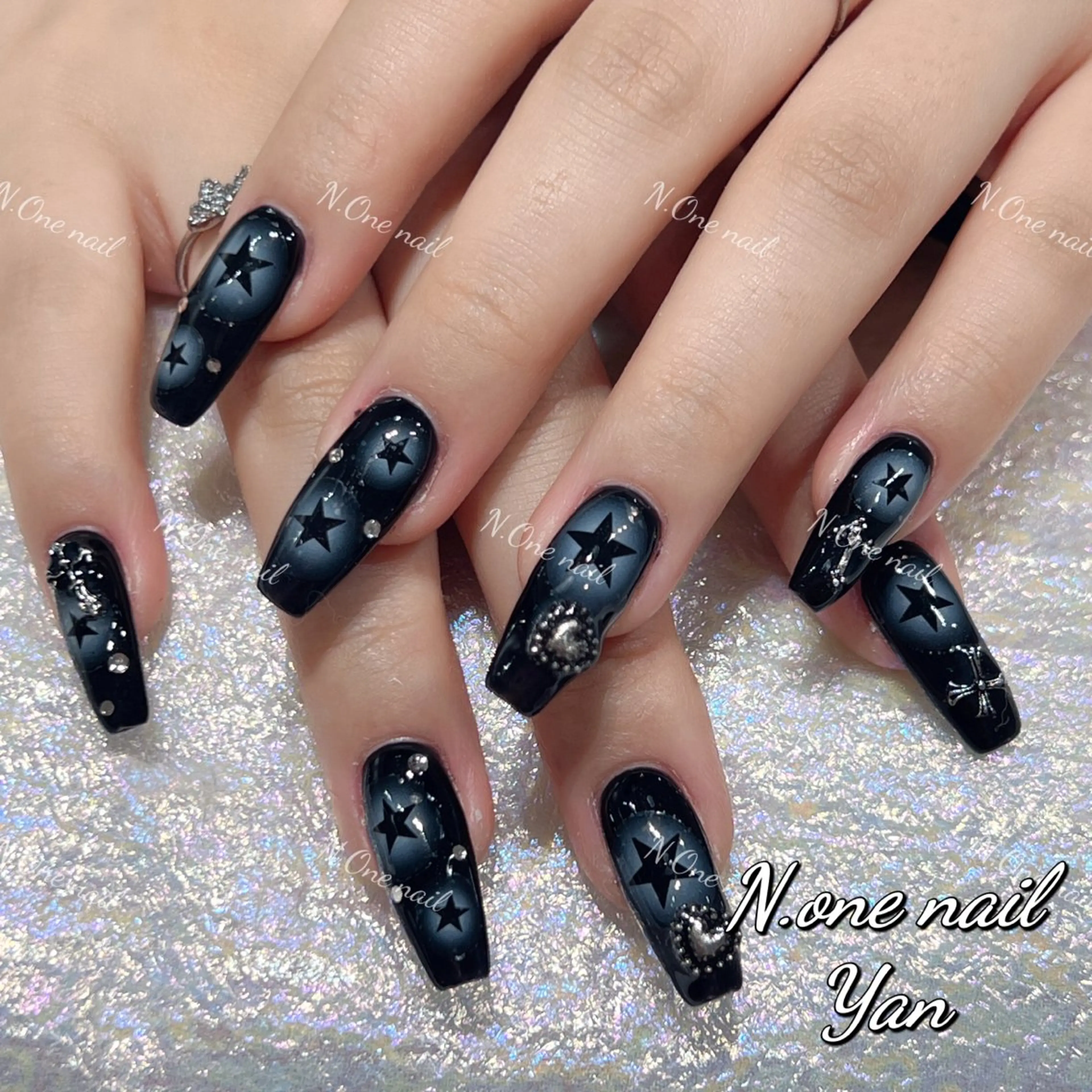 ネイル 長いだし/スカルプ/ パラシェルN.oneのネイルデザイン