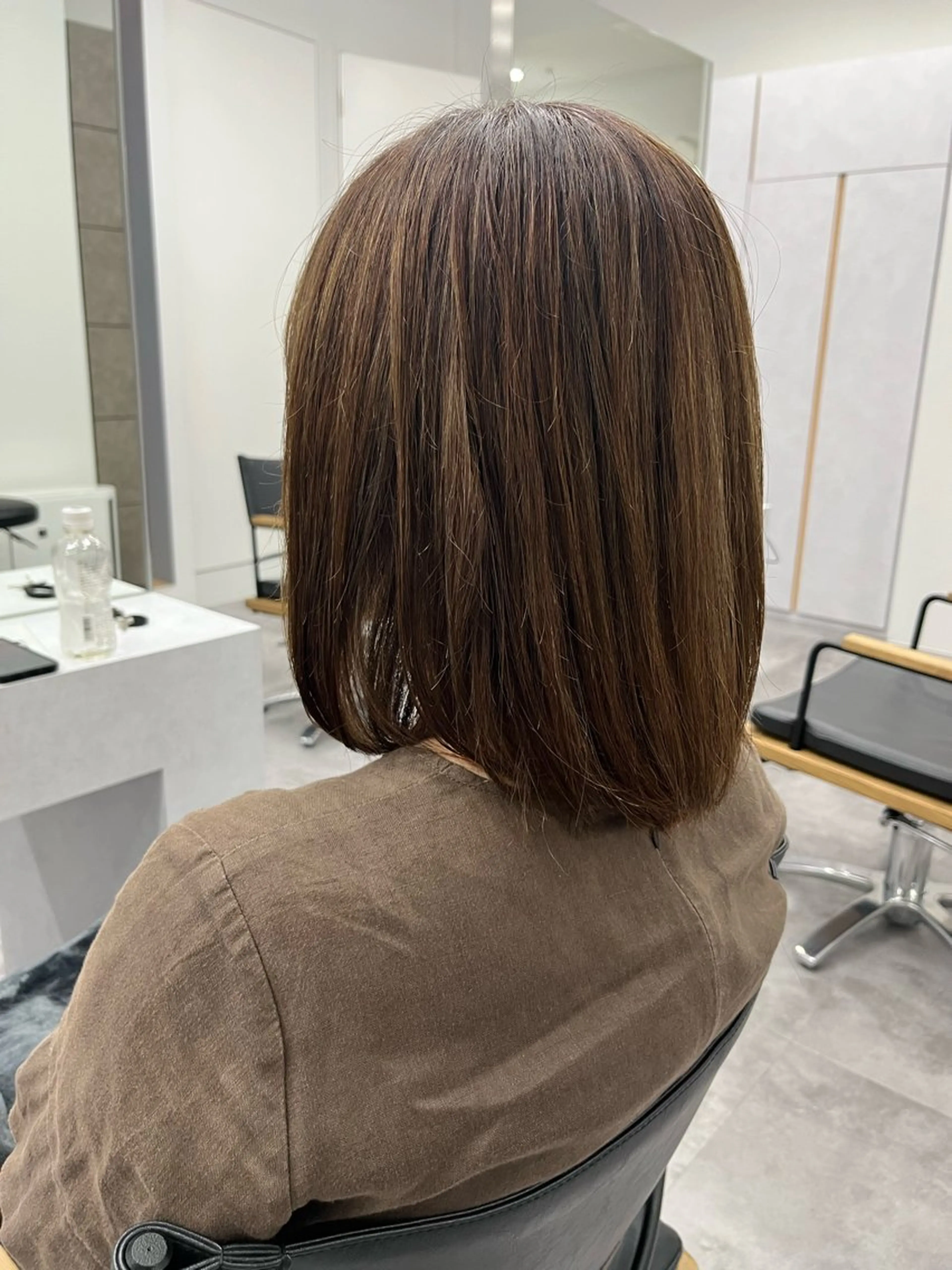 ミディアム カラー ヘアカラー 門崎未依/レイヤー/ メンズカット🪿🌼のヘアスタイル