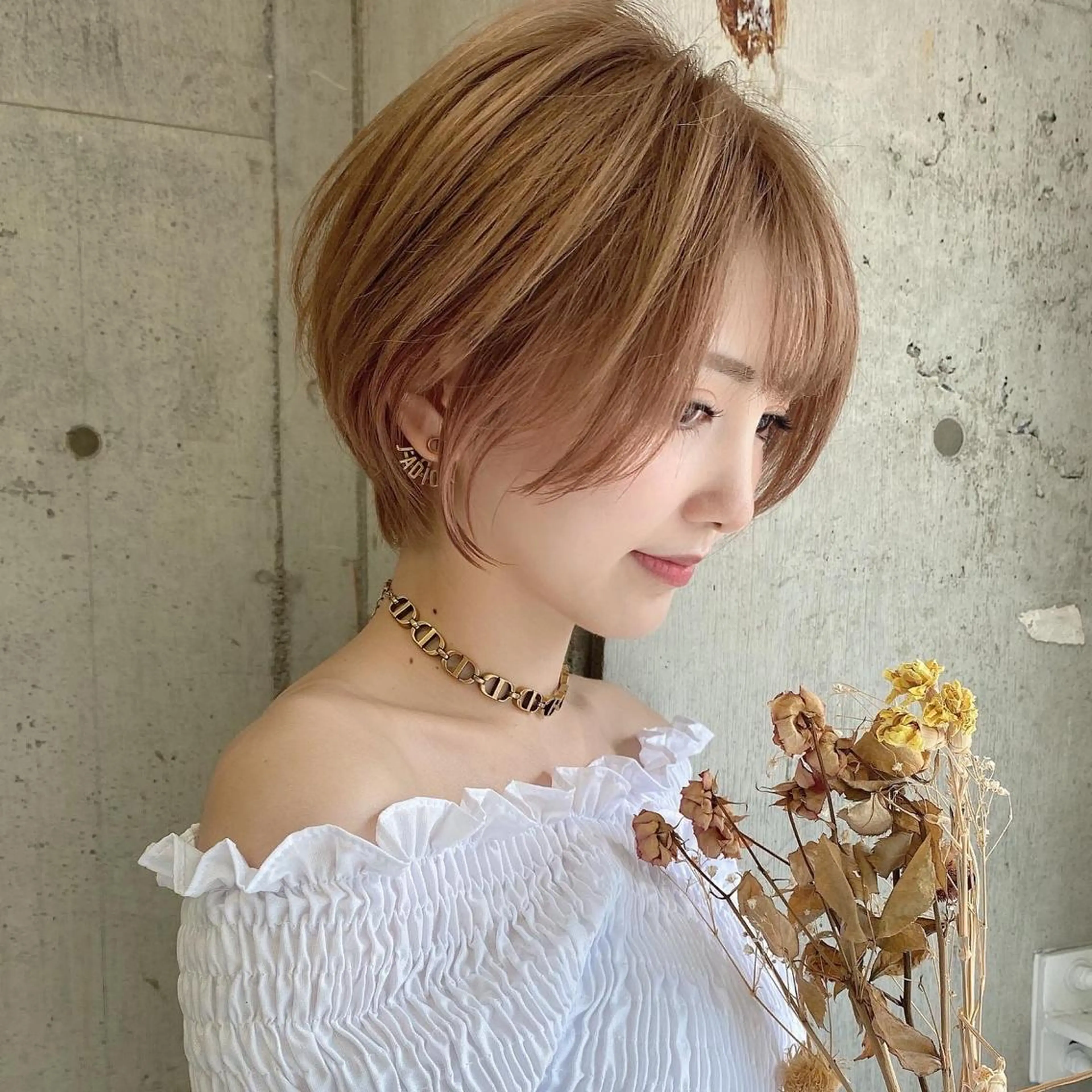 ショート カラー バレイヤージュ ブリーチ ケアブリーチ ダブルカラー ハイライトカラー 美髪/カラー 美容院🌈渡辺隼也のヘアスタイル