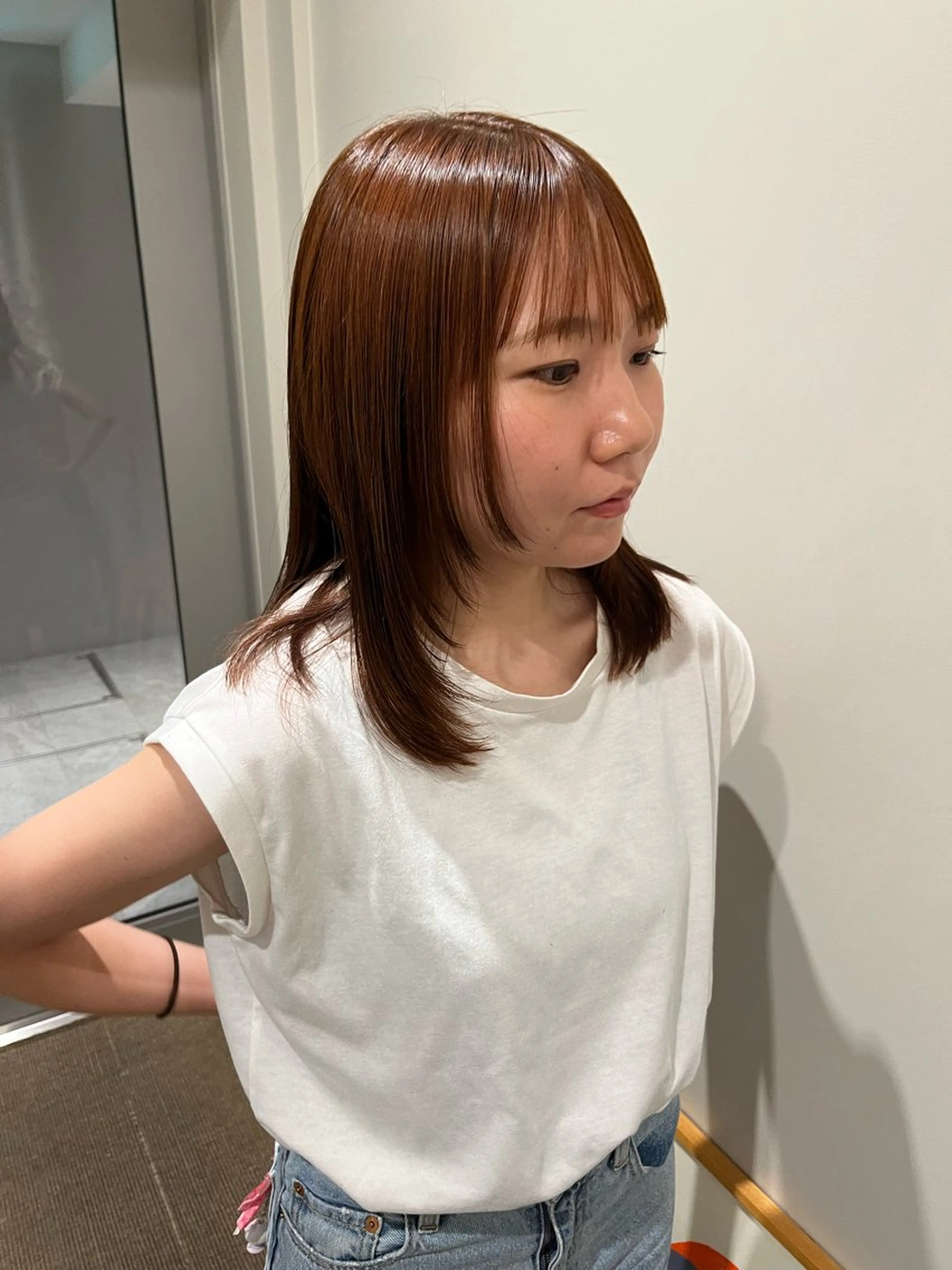 ミディアム カラー AMNESIA三軒茶屋所属・おがわ ともひさのヘアスタイル