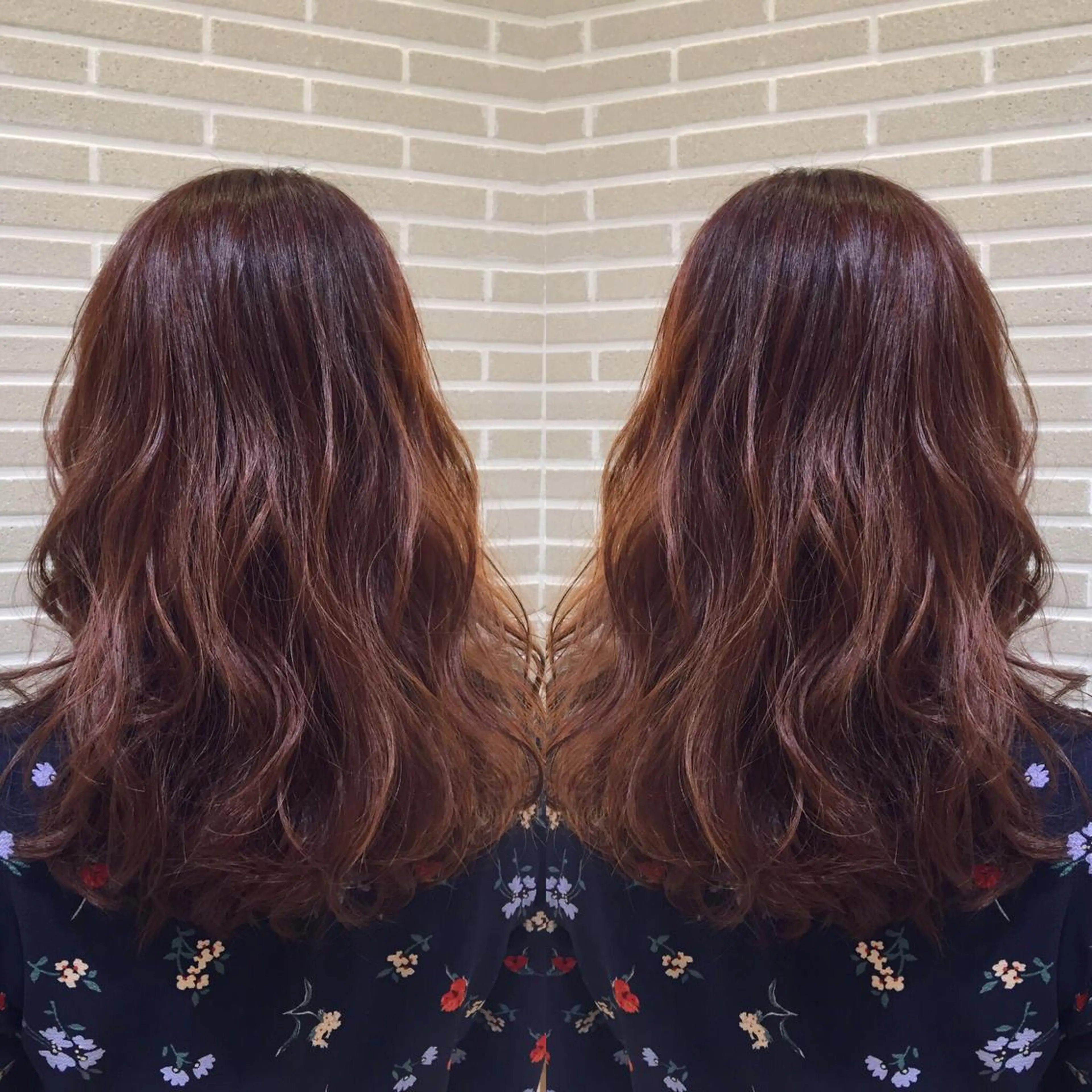 ロング カラー ヘアアレンジ 透明感カラー イルミナカラー ピンクカラー カット ヘアカラー トリートメント 山北 咲子のヘアスタイル