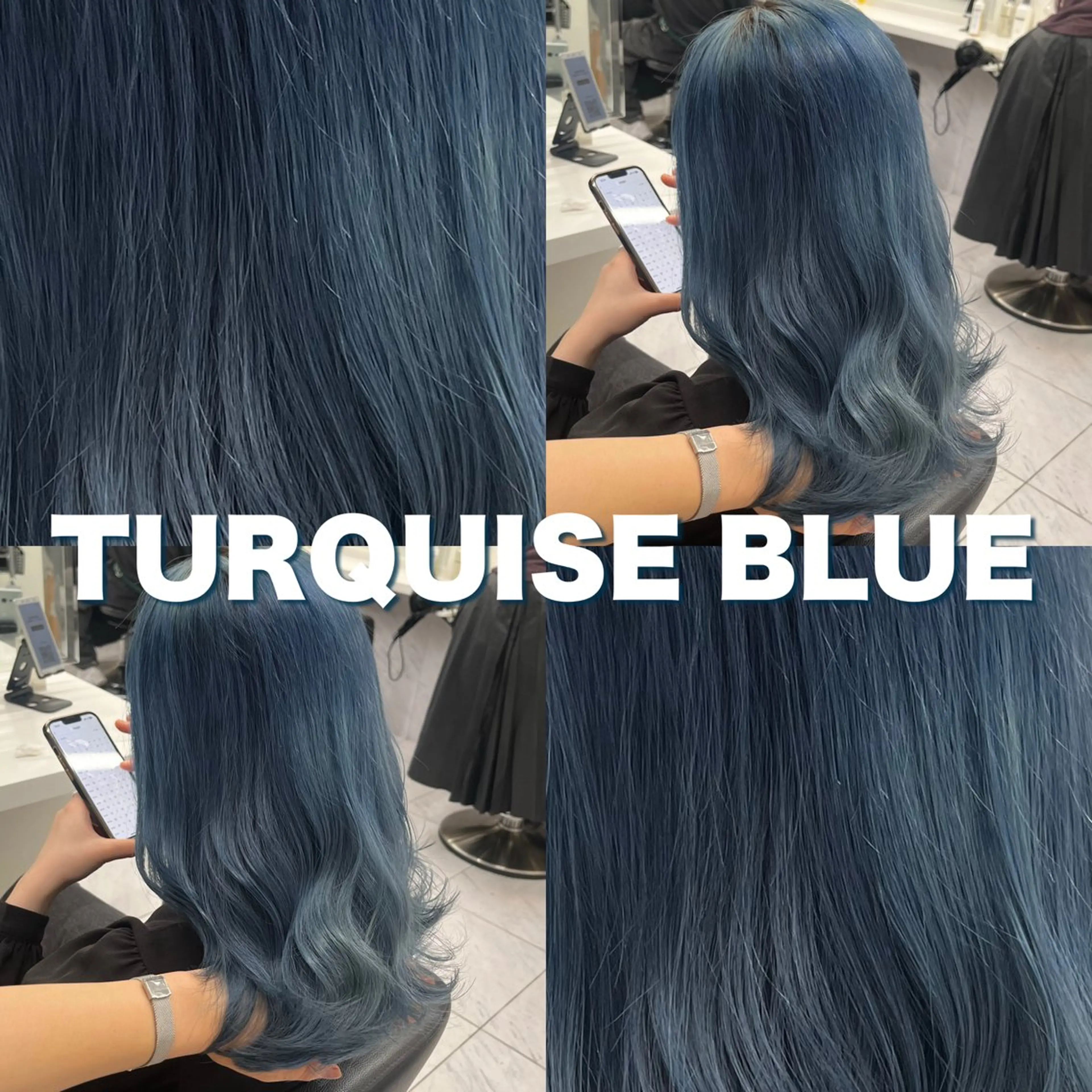 セミロング ヘアカラー トリートメント ヘッドスパ ヘアセット 寒色＆ブリーチ特化 寒色MiOのヘアスタイル