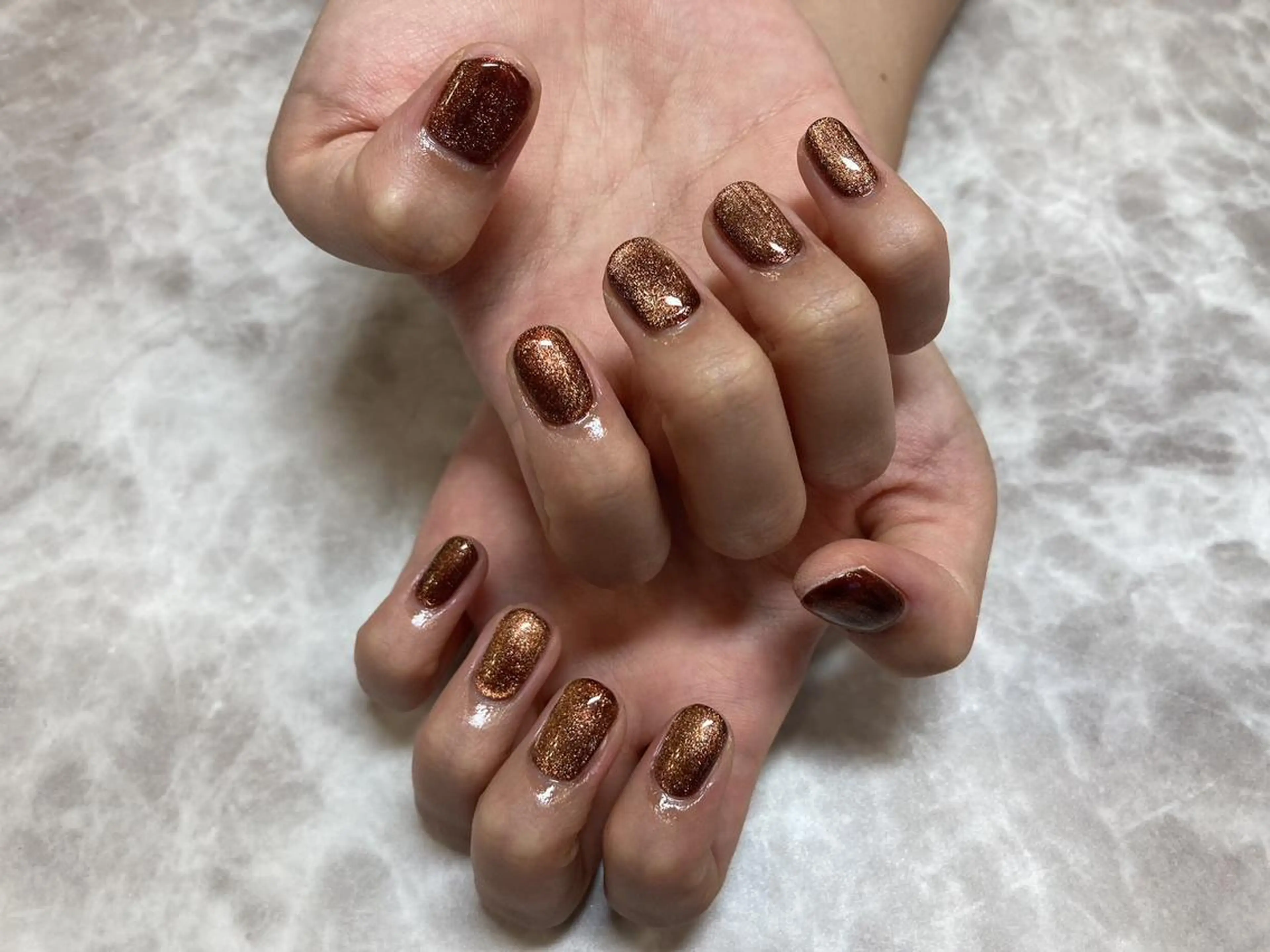 ネイル ネイルリボン 受付スタッフのネイルデザイン