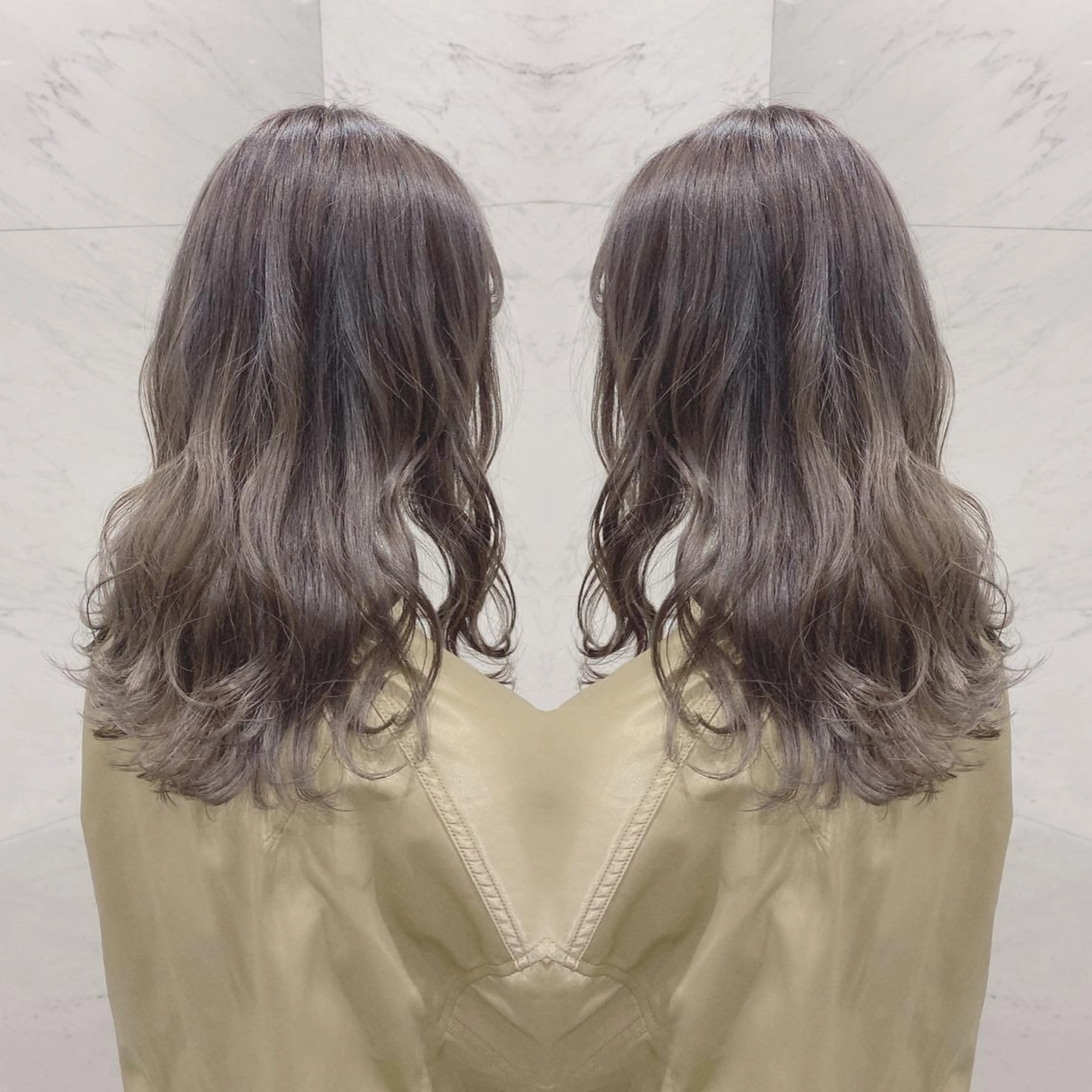 セミロング カラー カット ヘアカラー トリートメント cecil hair所属・重政 和樹のヘアスタイル