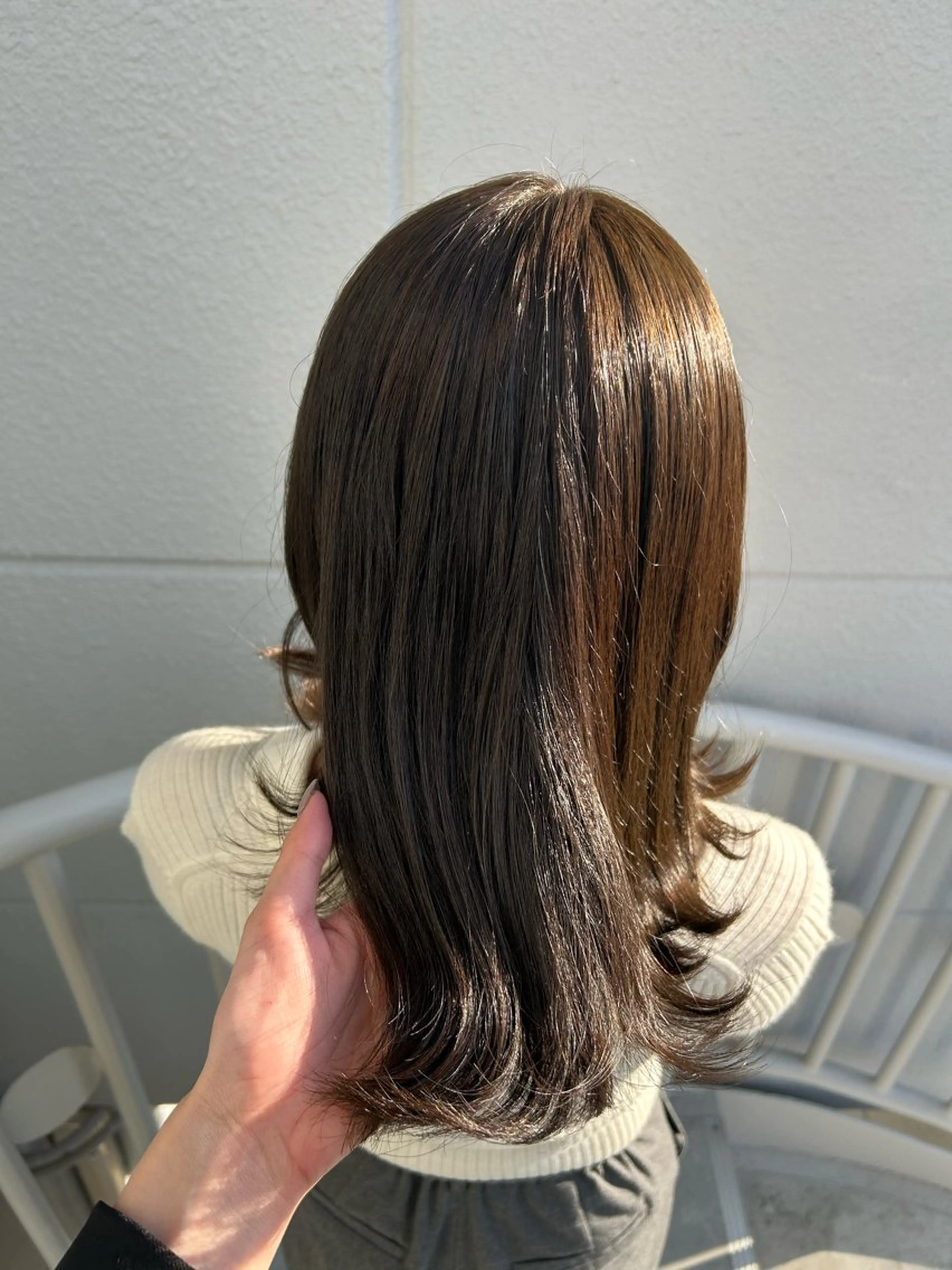 ミディアム カラー suri-ru hair【スリールヘアー】所属・FURUSAWA AOIのヘアスタイル