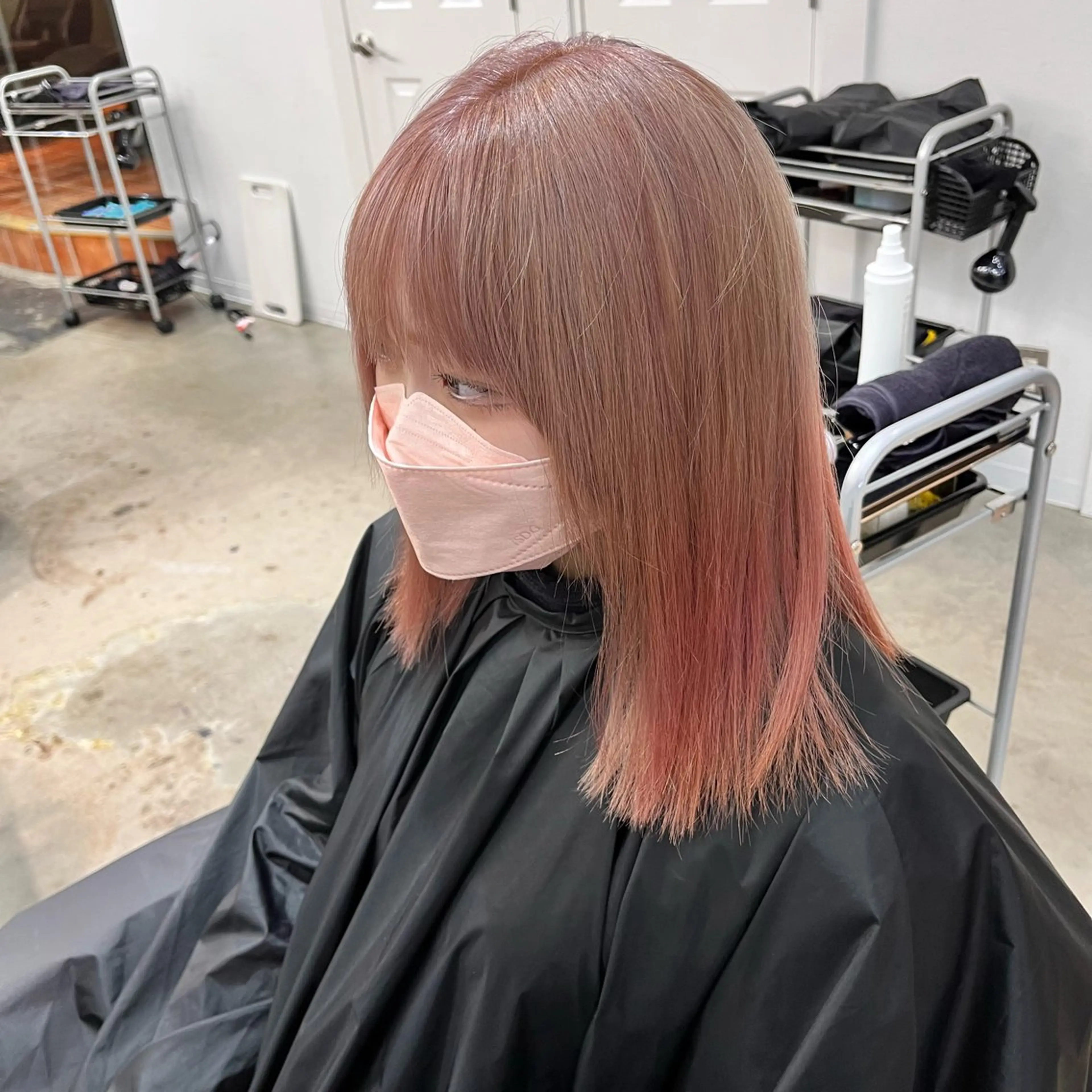 カラー ブリーチ デザインカラー ピンクカラー NYLON.所属・ブリーチ/縮毛矯正 ❤️‍🔥シンノスケのヘアスタイル