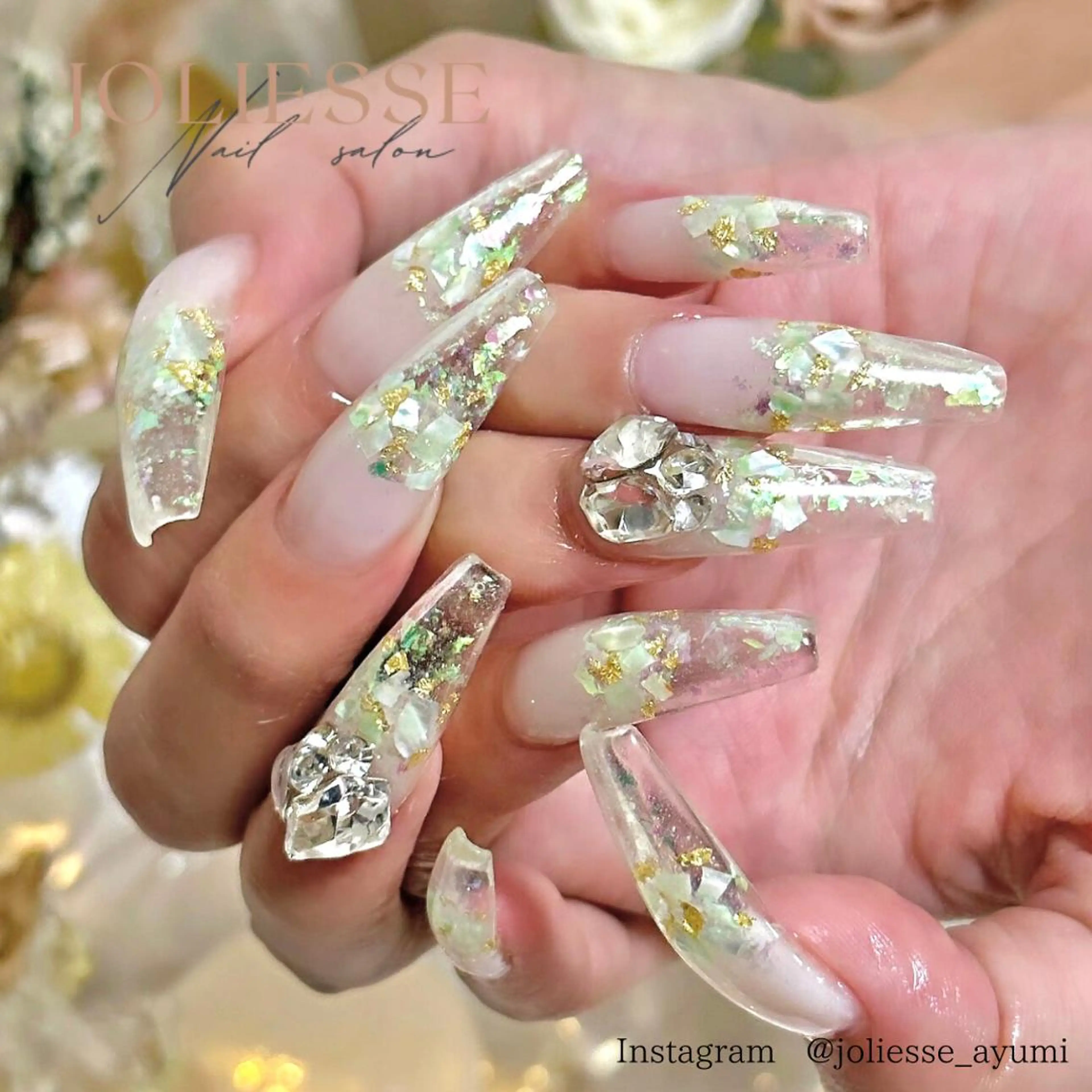 ネイル クリアネイル joliesse【ジョリエス】所属・JOLIESSE Ayumiのネイルデザイン