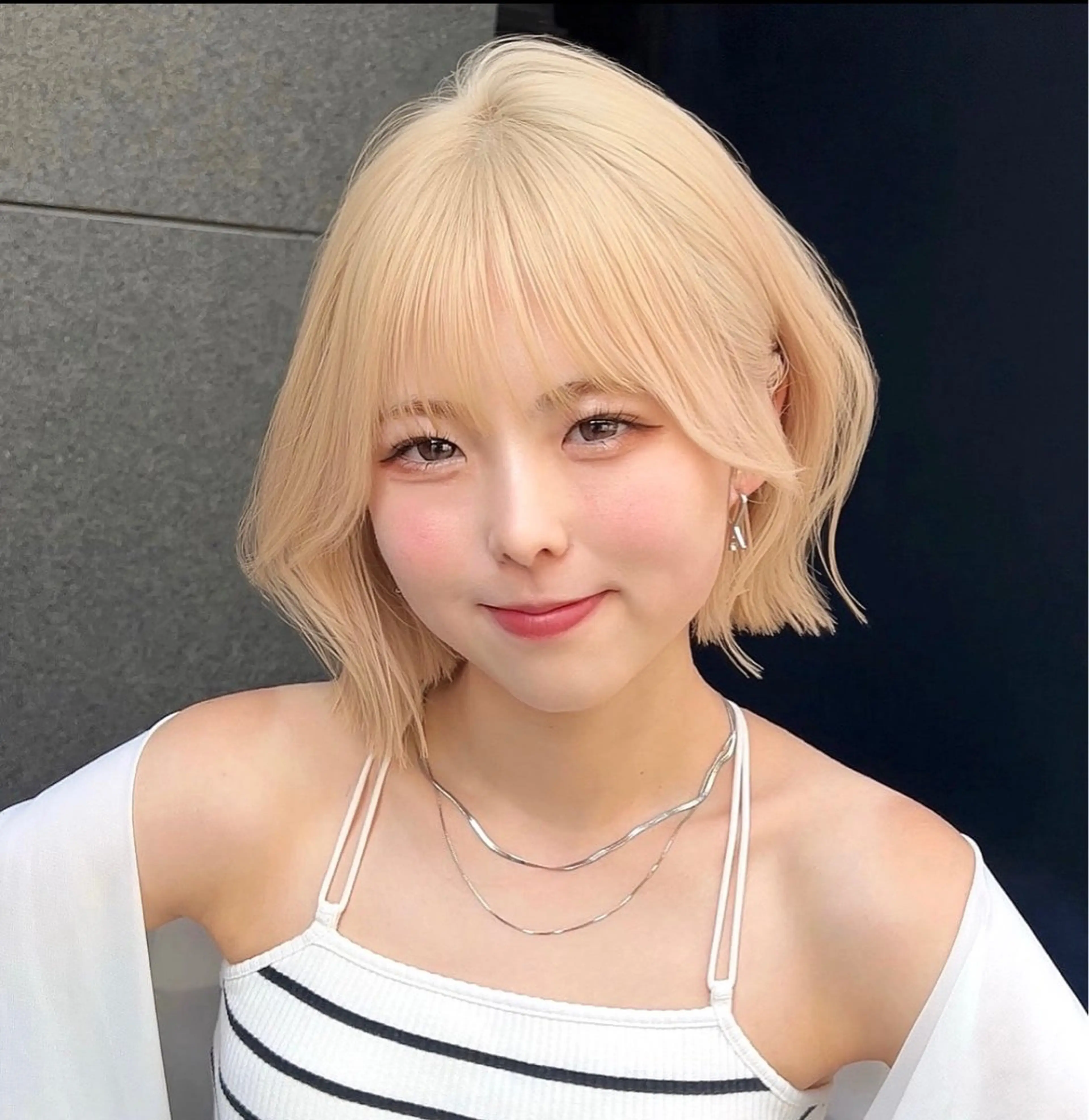 ミディアム ボブ くびれヘア 顔周りカット 小顔カット ボブ特化 似合わせヘア/かずきのヘアスタイル