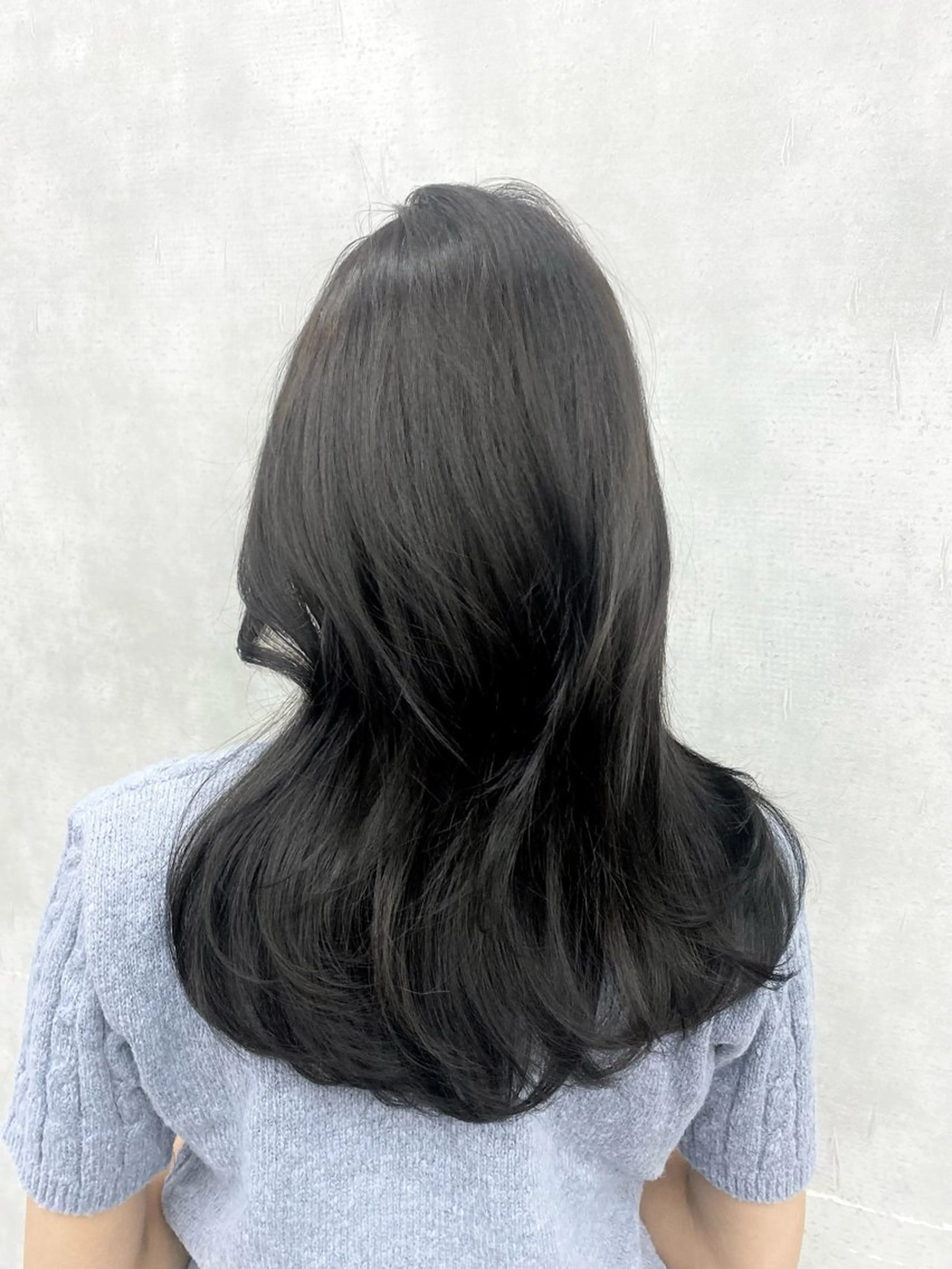 セミロング カラー 京都レイヤーカット うえひのヘアスタイル