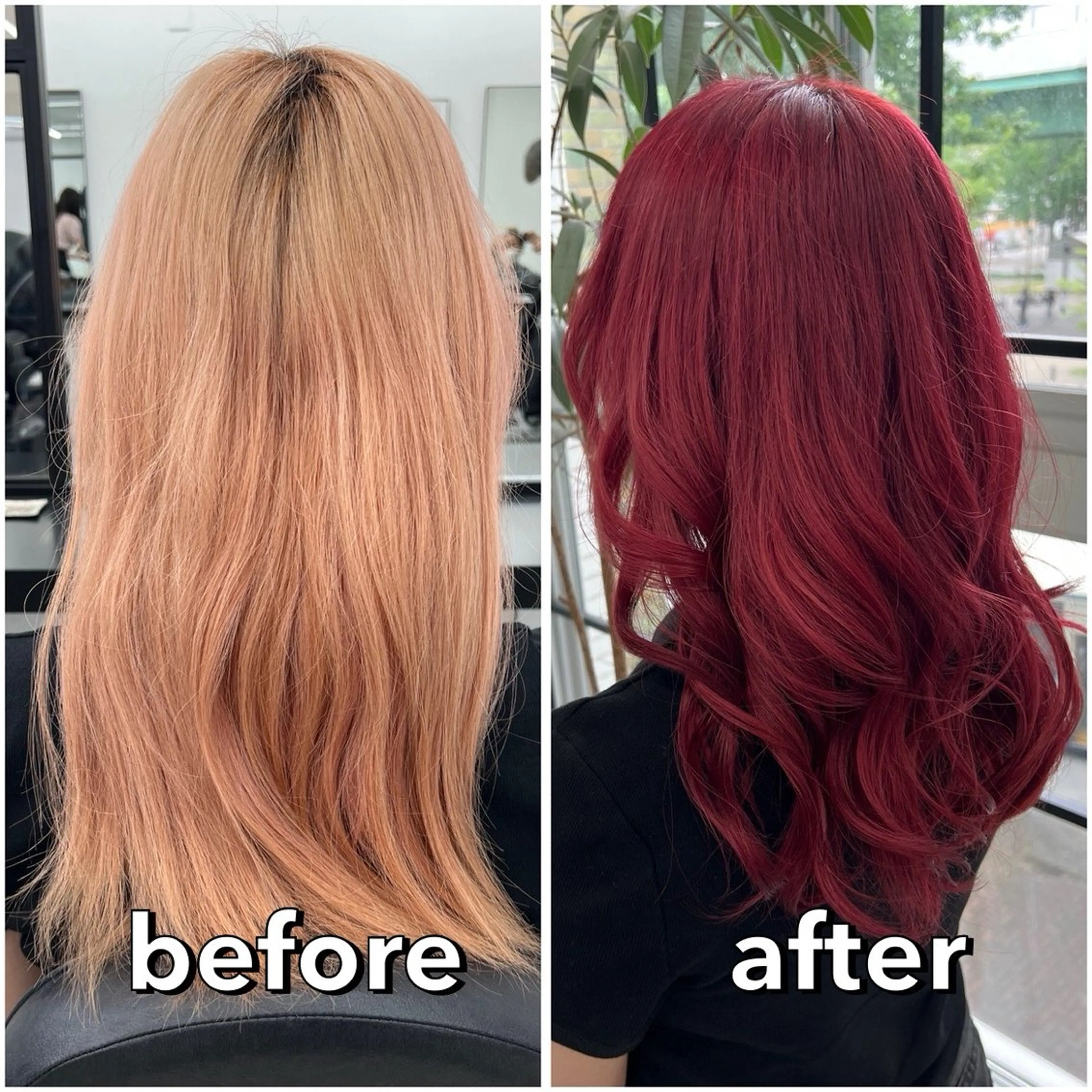 ミディアム カラー ピンクカラー レッドカラー ヘアカラー あすか JILLSTUDIOのヘアスタイル