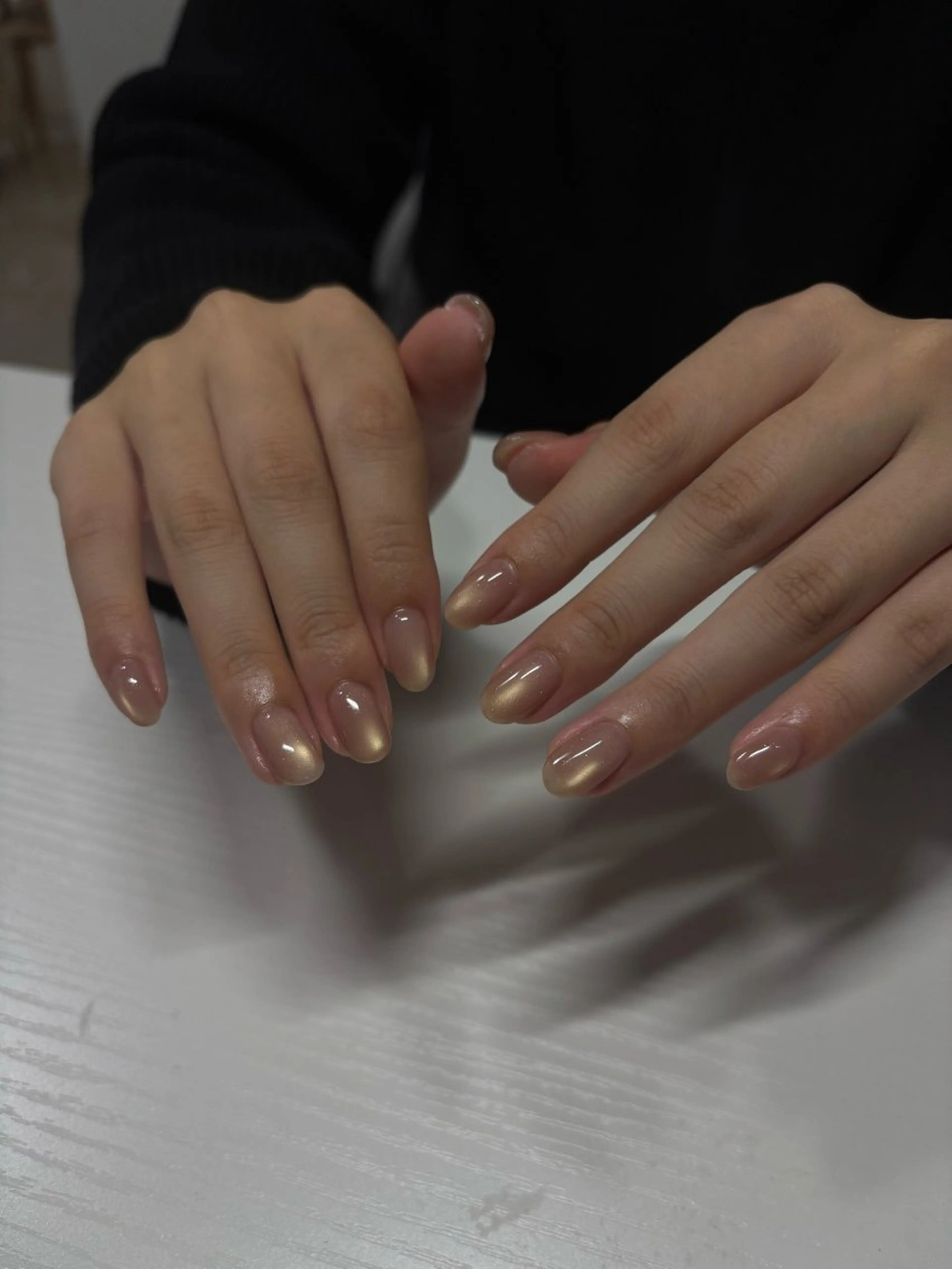 ネイル マグネットネイル ハンドネイル 韓国ﾜﾝﾎﾝnail yukiのネイルデザイン