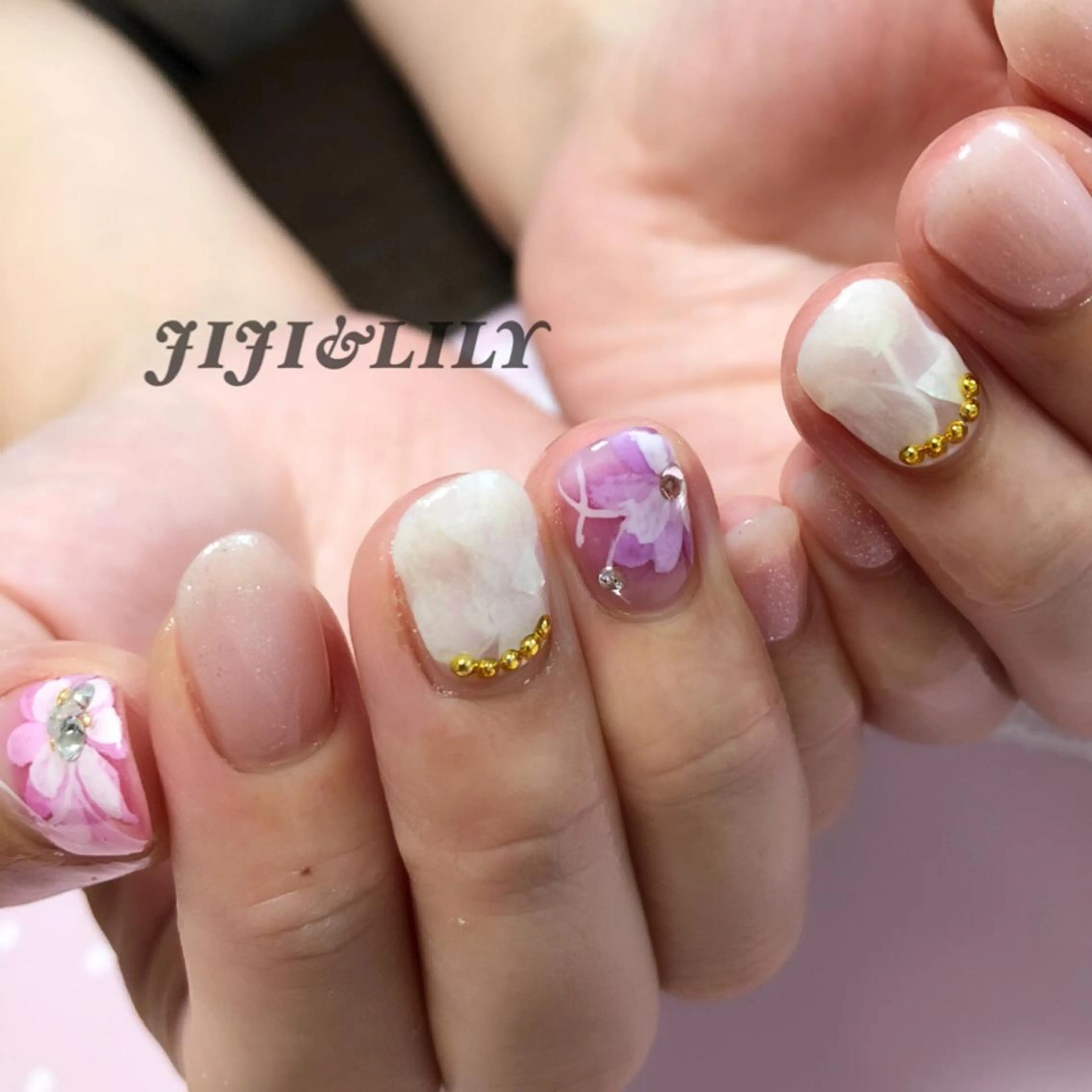 ネイル フラワーネイル 豊田 圭子のネイルデザイン